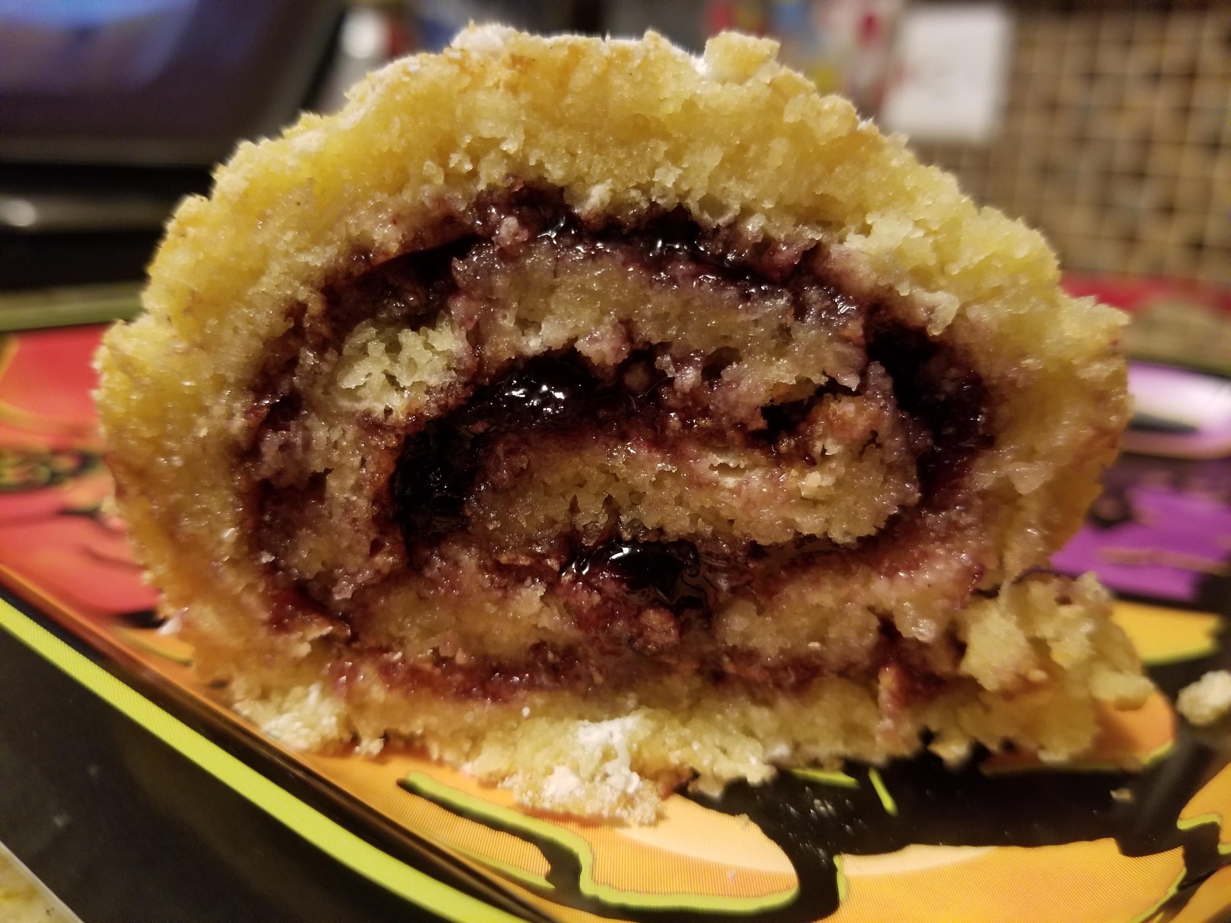 [Homemade] Blueberrypomegranate jelly roll r/food