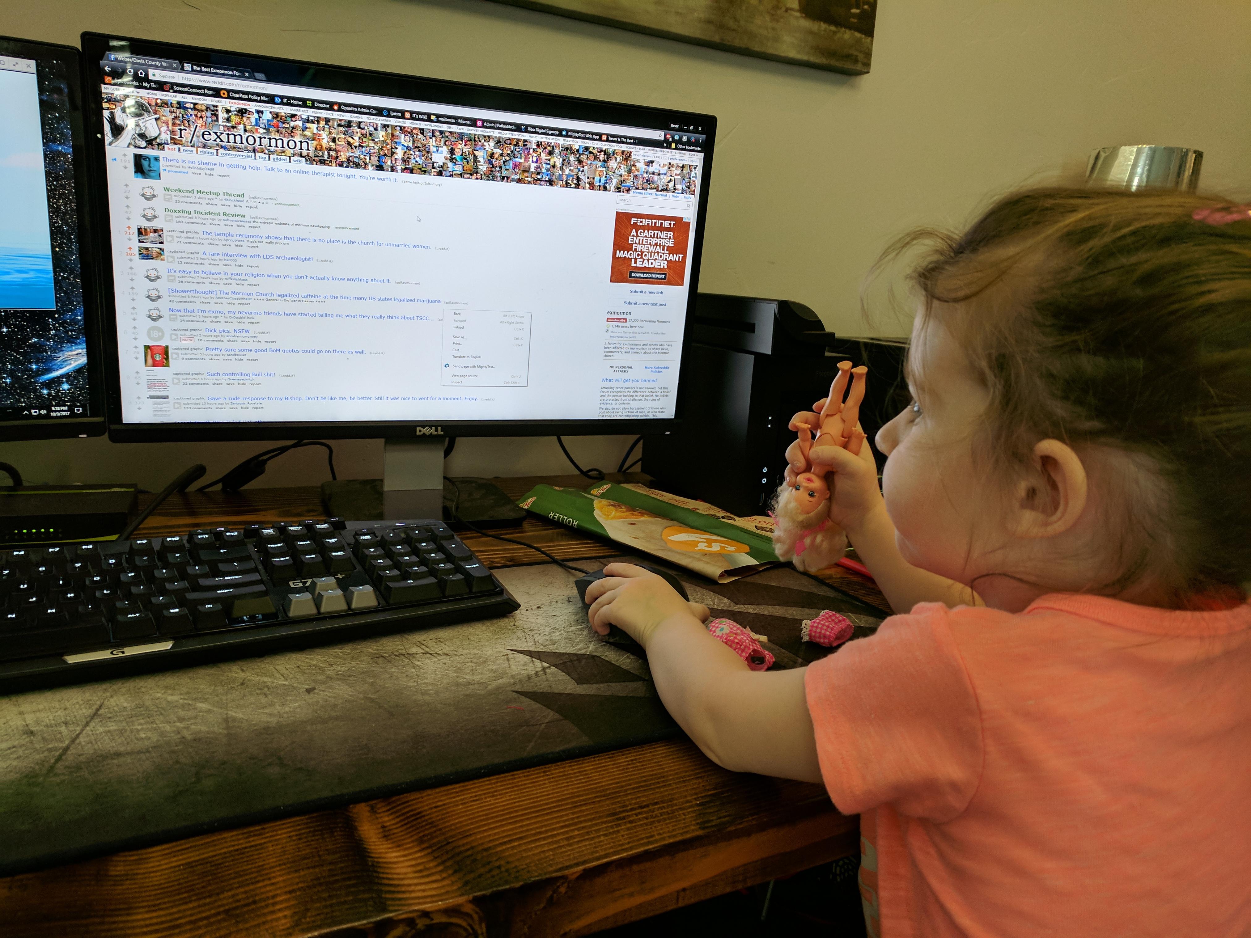 Teaching her while she is young exmormon