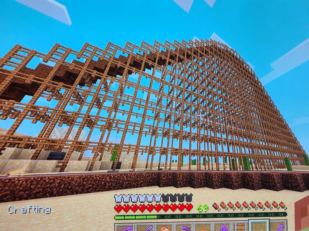 The right way to build a roller coaster is with the supports on the