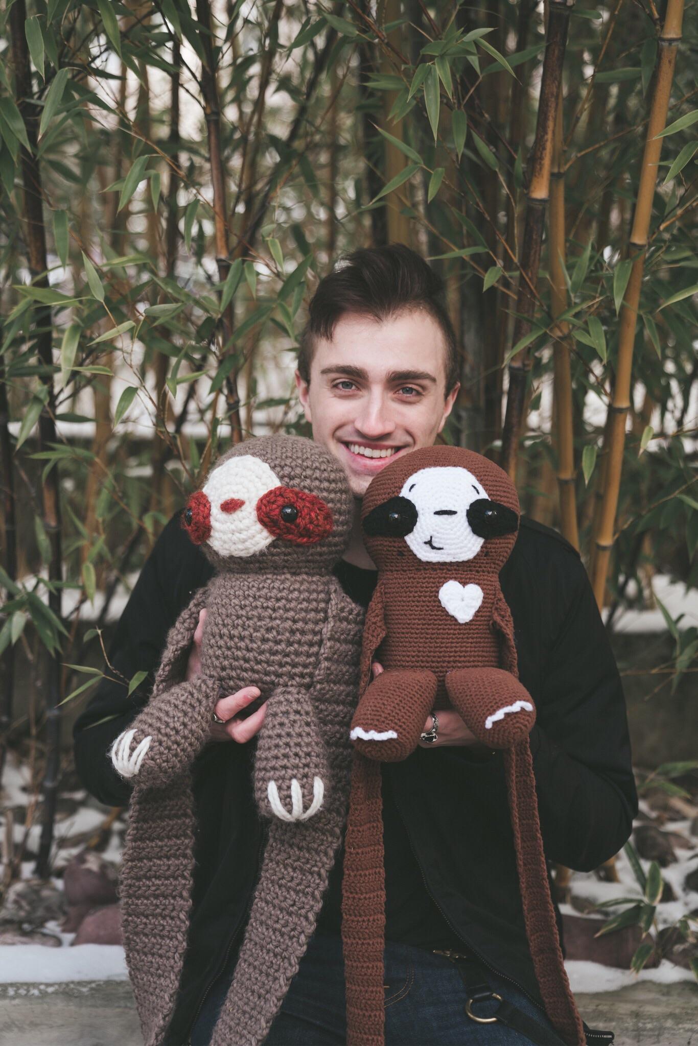 These sloths were made a year apart and the one on my right is the most