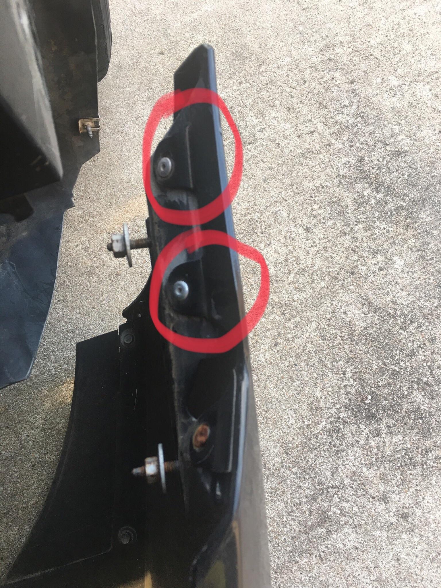 Broken tabs on bumper repair help. I purchased some sheet metal that I