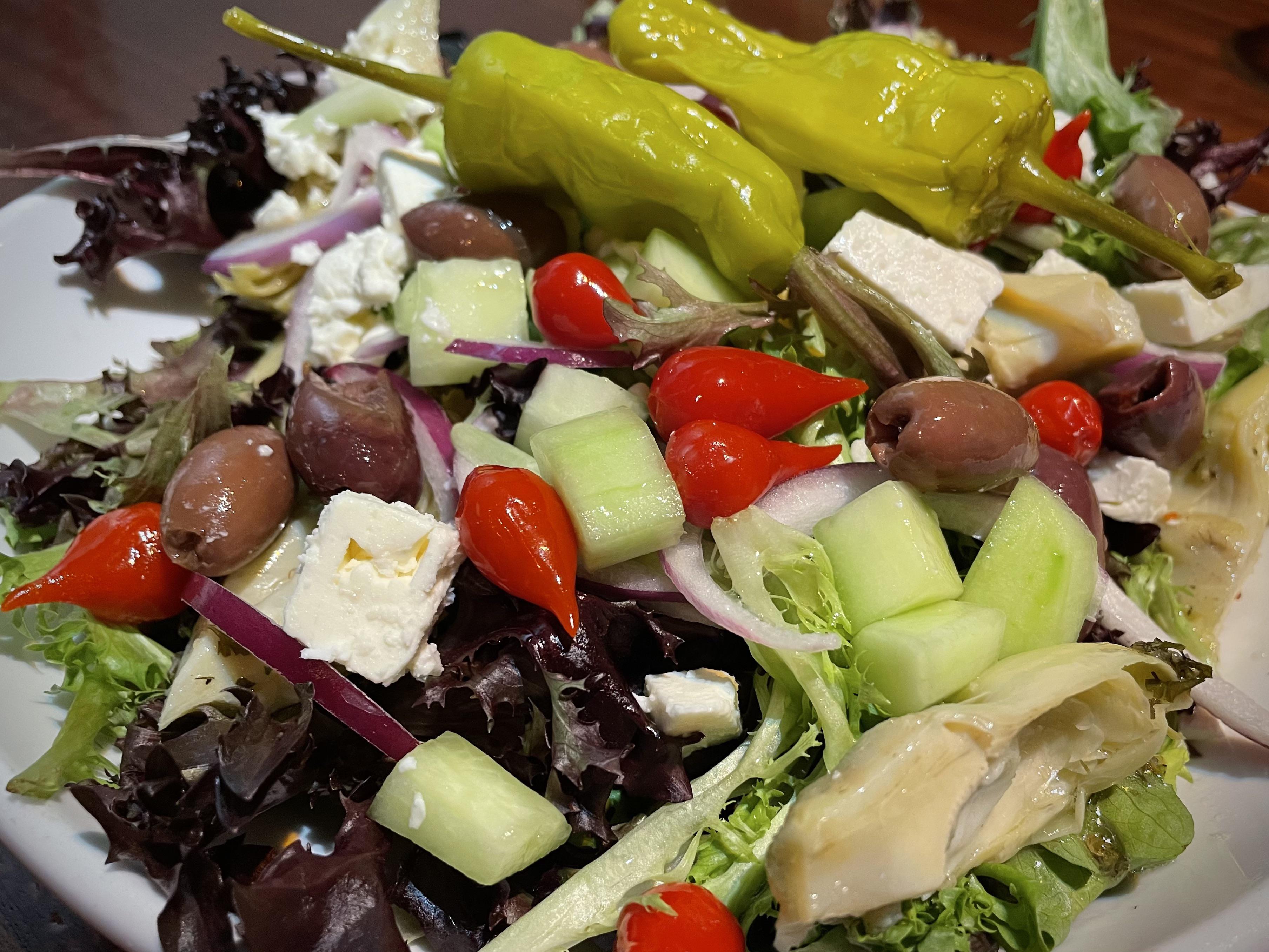 [i ate] Greek salad food