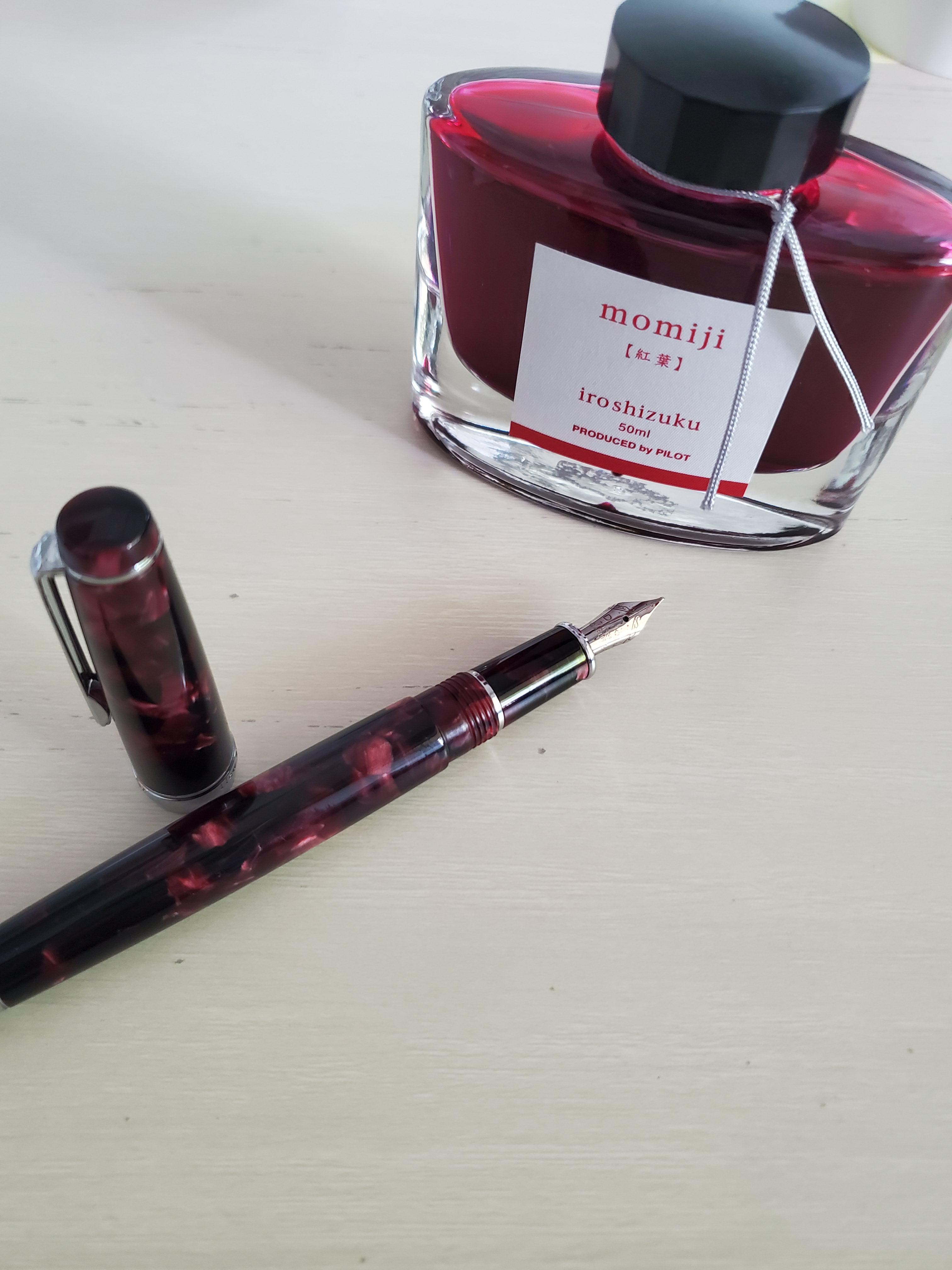 My 3rd fountain pen ever! Its a Moonman Delike, fine nib. Its ok, a