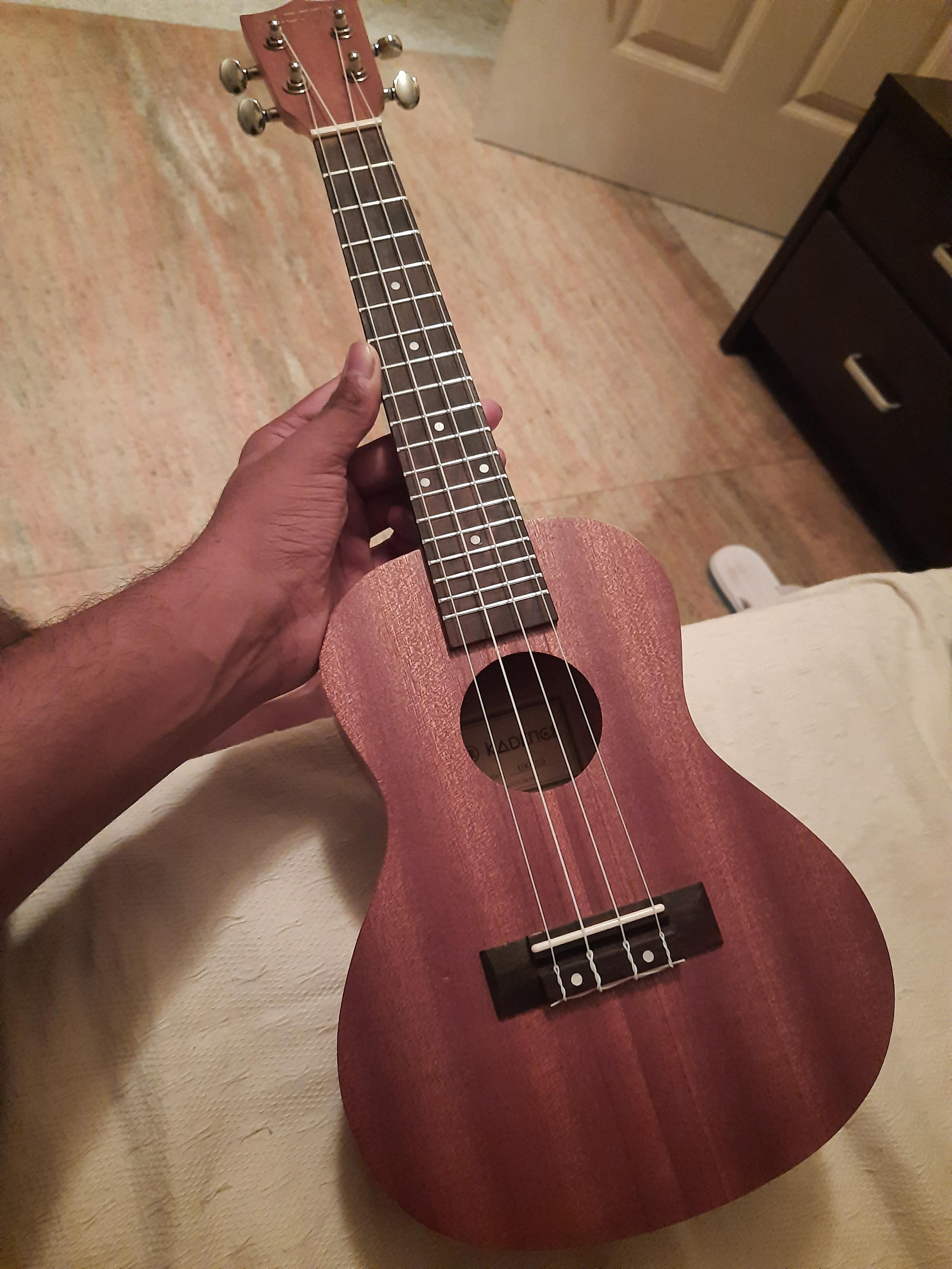The only Instrument that can compete with bass....the uke. My 5th day