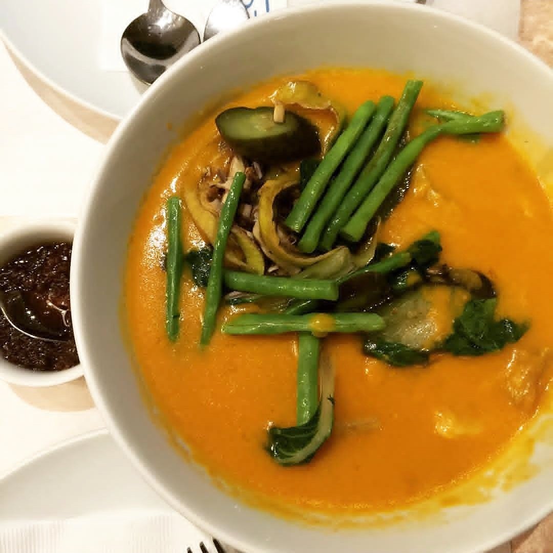 Famous Philippine Dish kare kare or Oxtail stew prepared with a thick