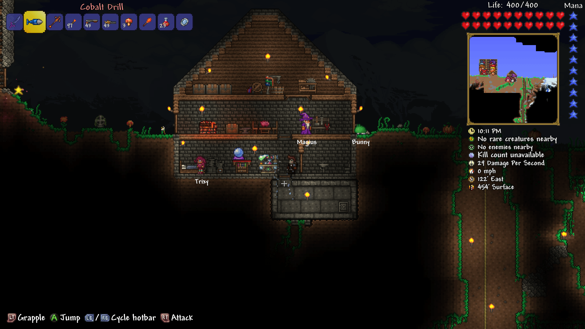 Built a new Vault Room for my safe where i put money from the tax