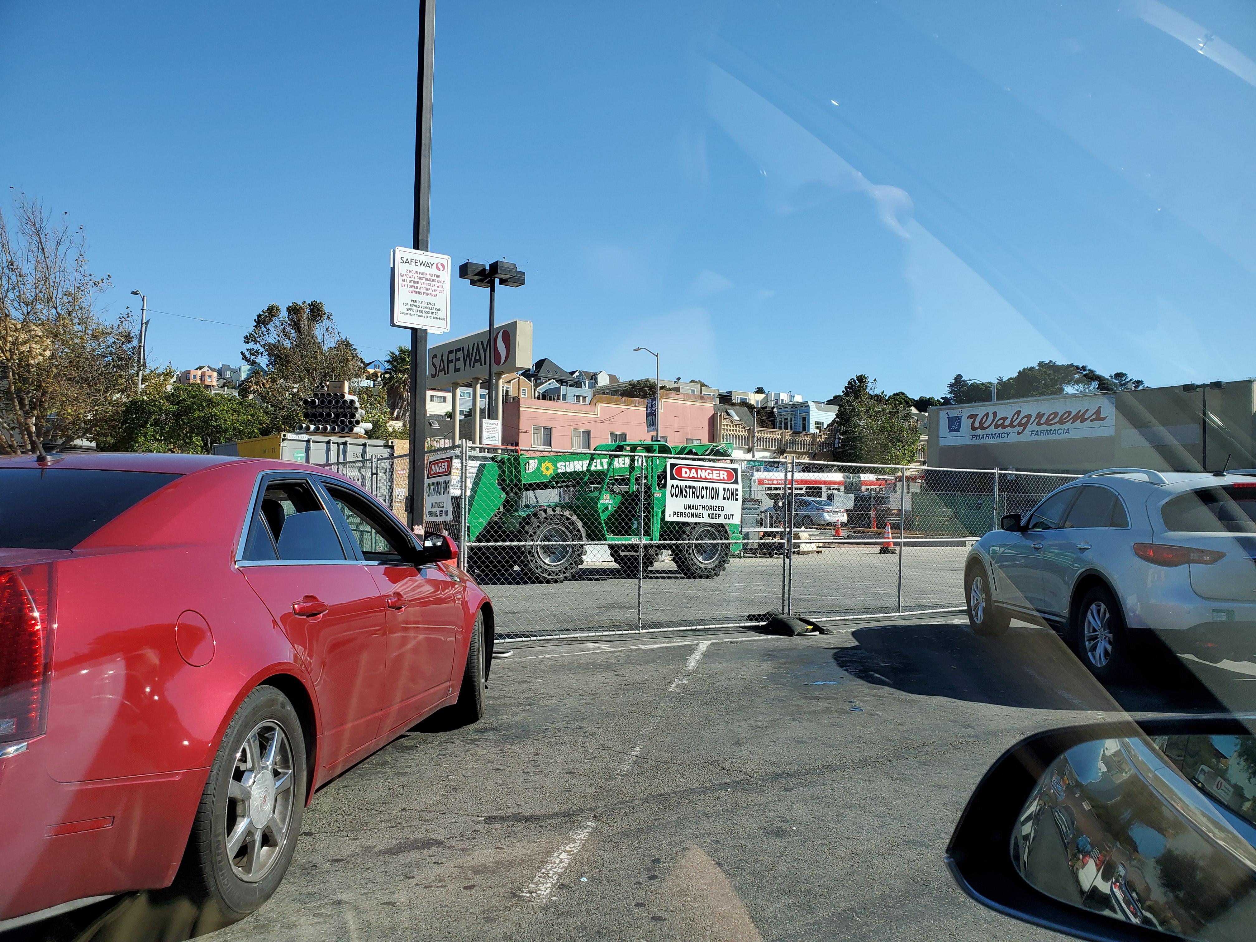 Supercharger install in San Francisco. 30th and Mission st Safeway