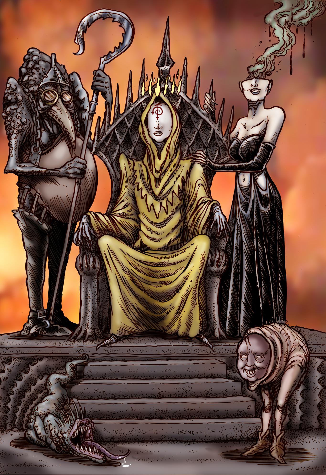 In the Court of the Yellow King by Loneanimator r/ImaginaryNecronomicon