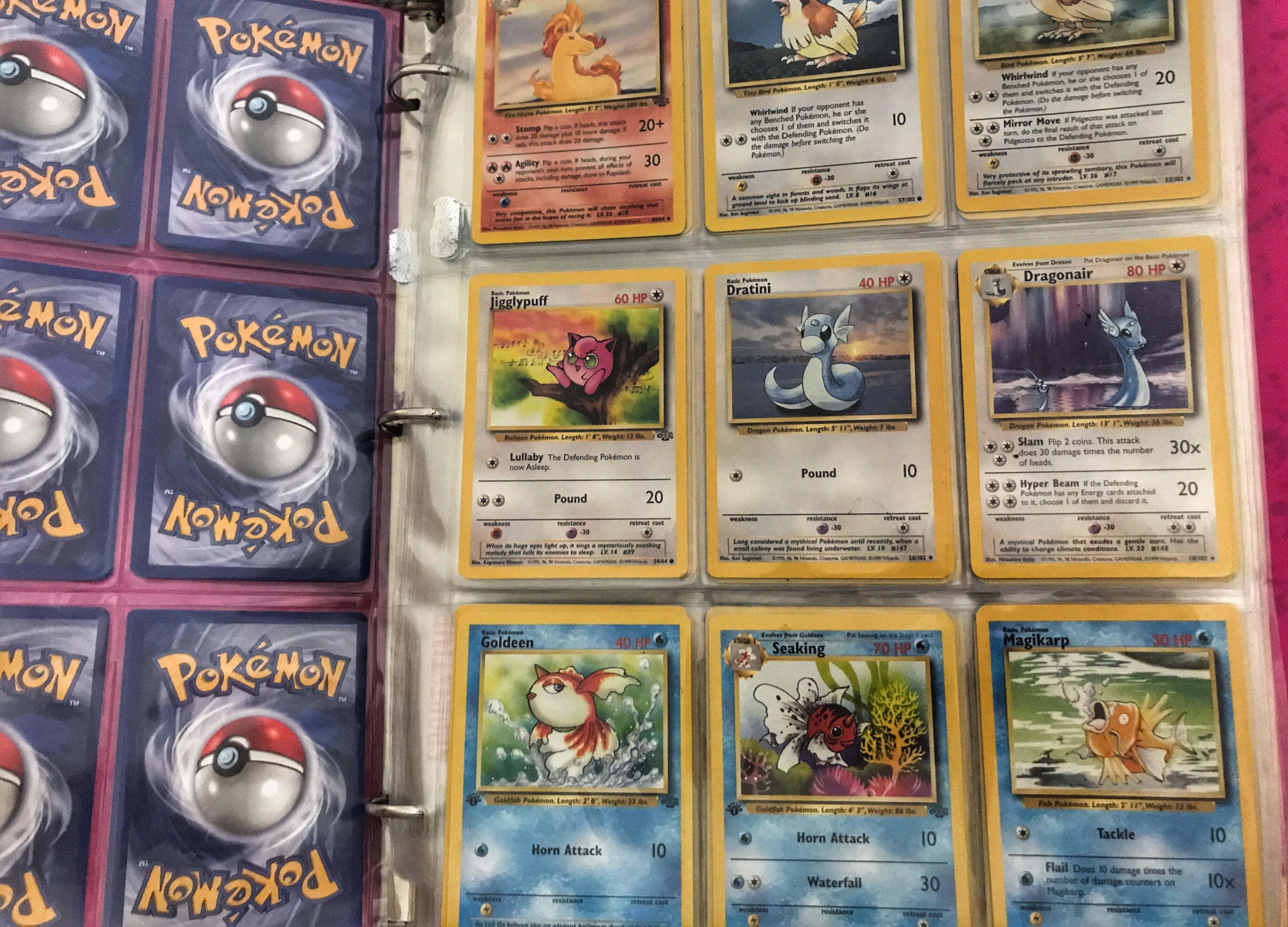 when everyone collected Pokémon cards in a binder (circa 19981999) r