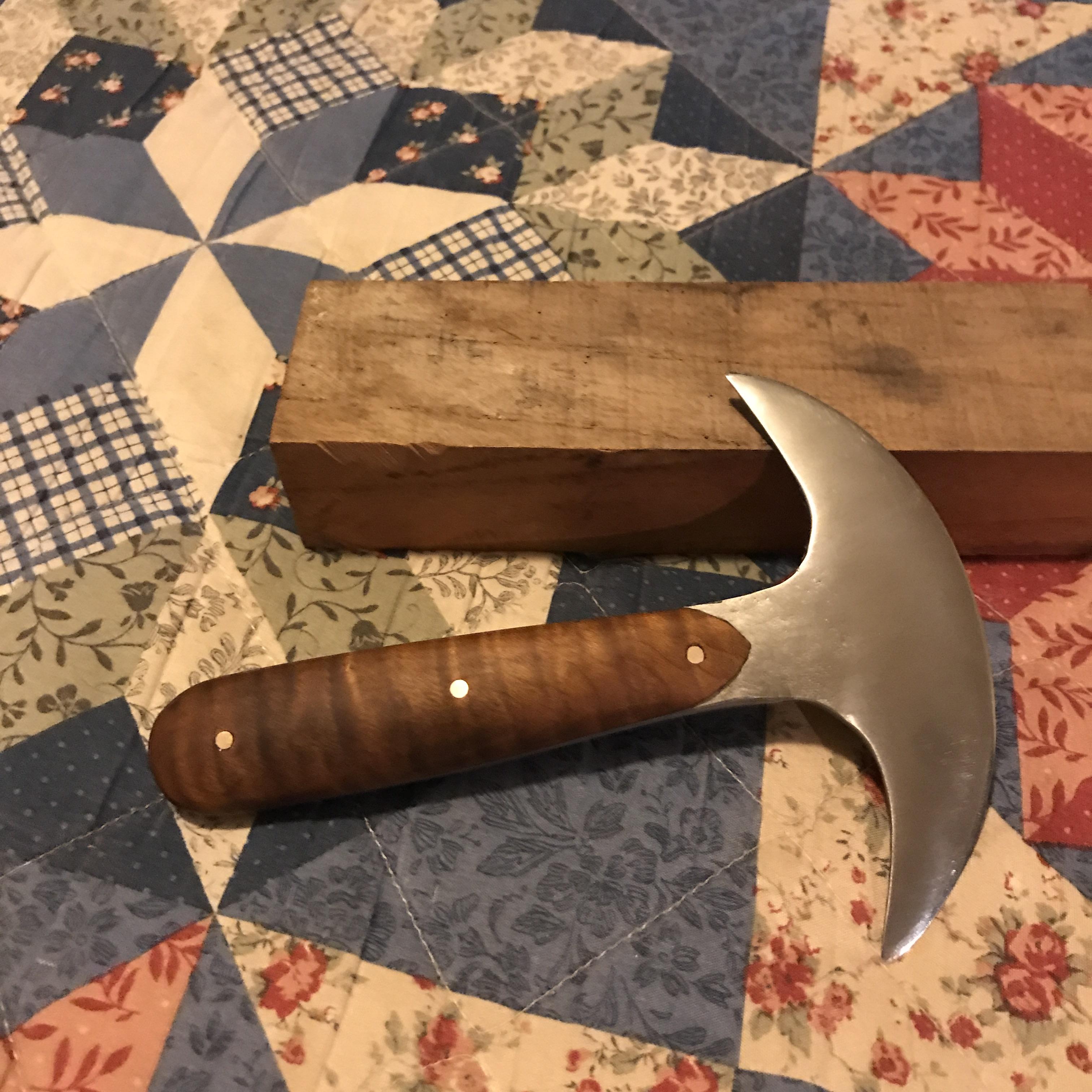 Head knife from a big bolt r/Bladesmith