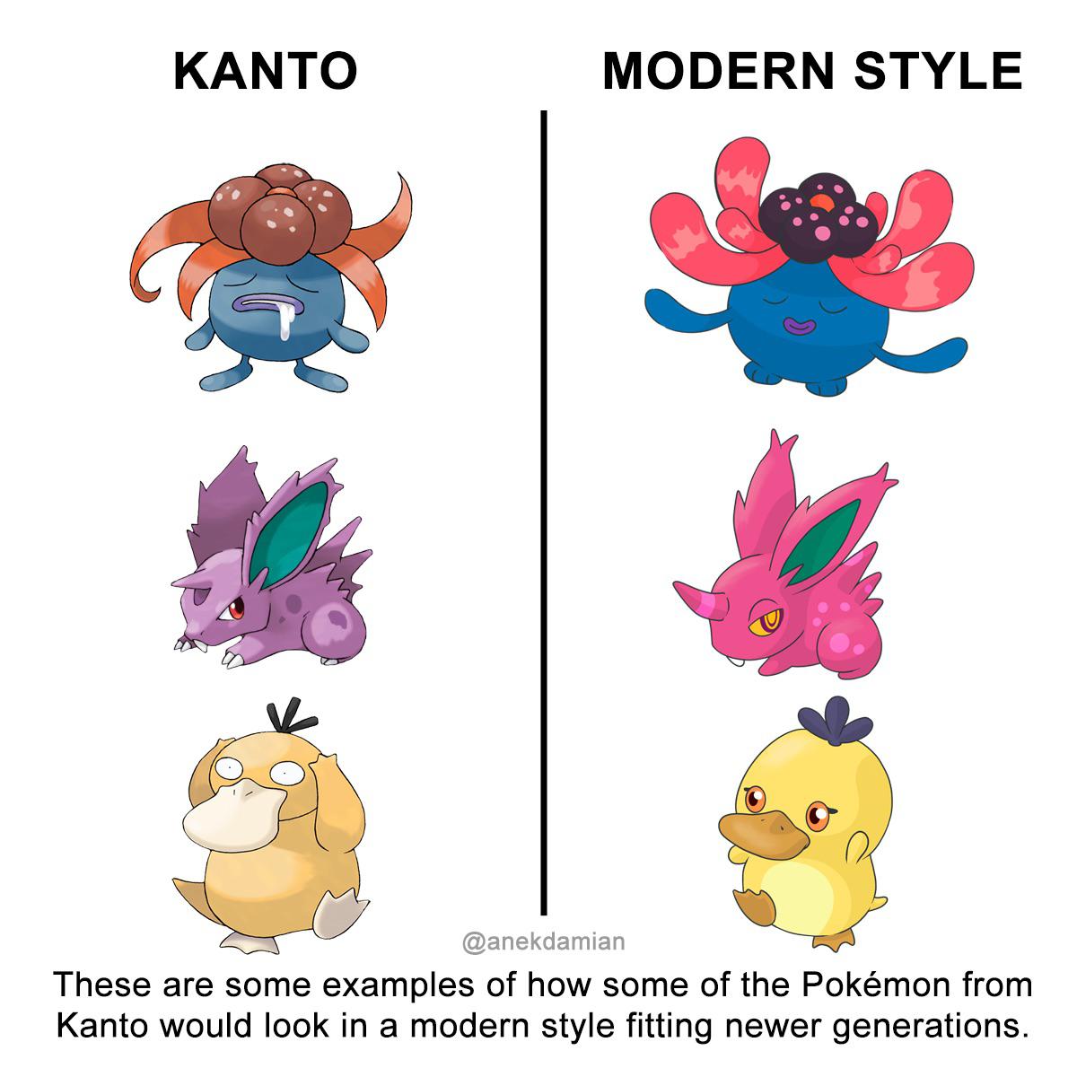 Fan Art Modern Pokemon In Kanto Style NintendoSoup