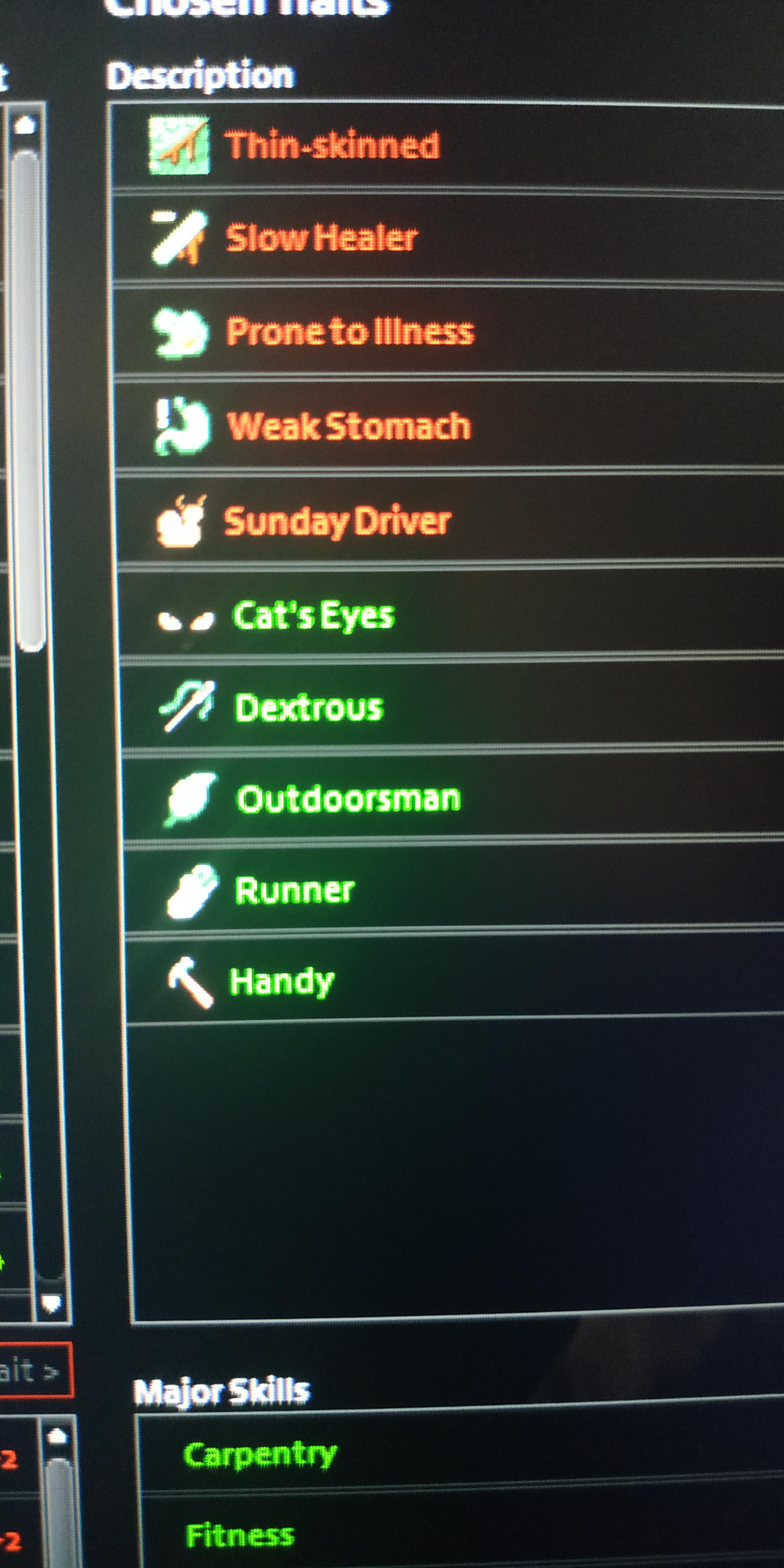 What do you think about these traits? r/projectzomboid