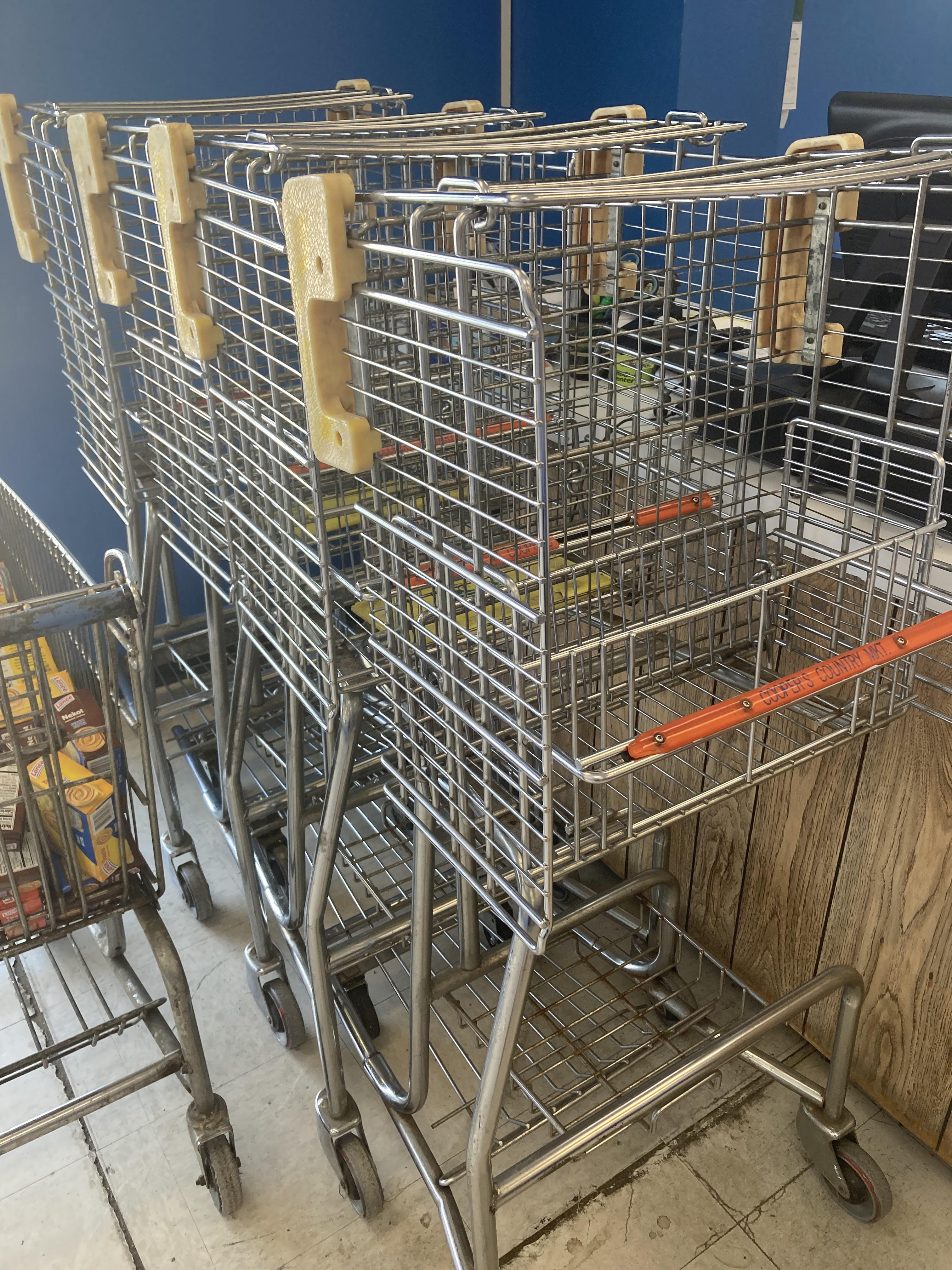 ‘80’s. The foldup shopping cart.