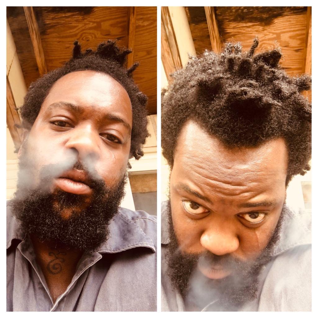 Freeform locs/ 4c hair type/ 9 months. Just finished an ACV cleanse and