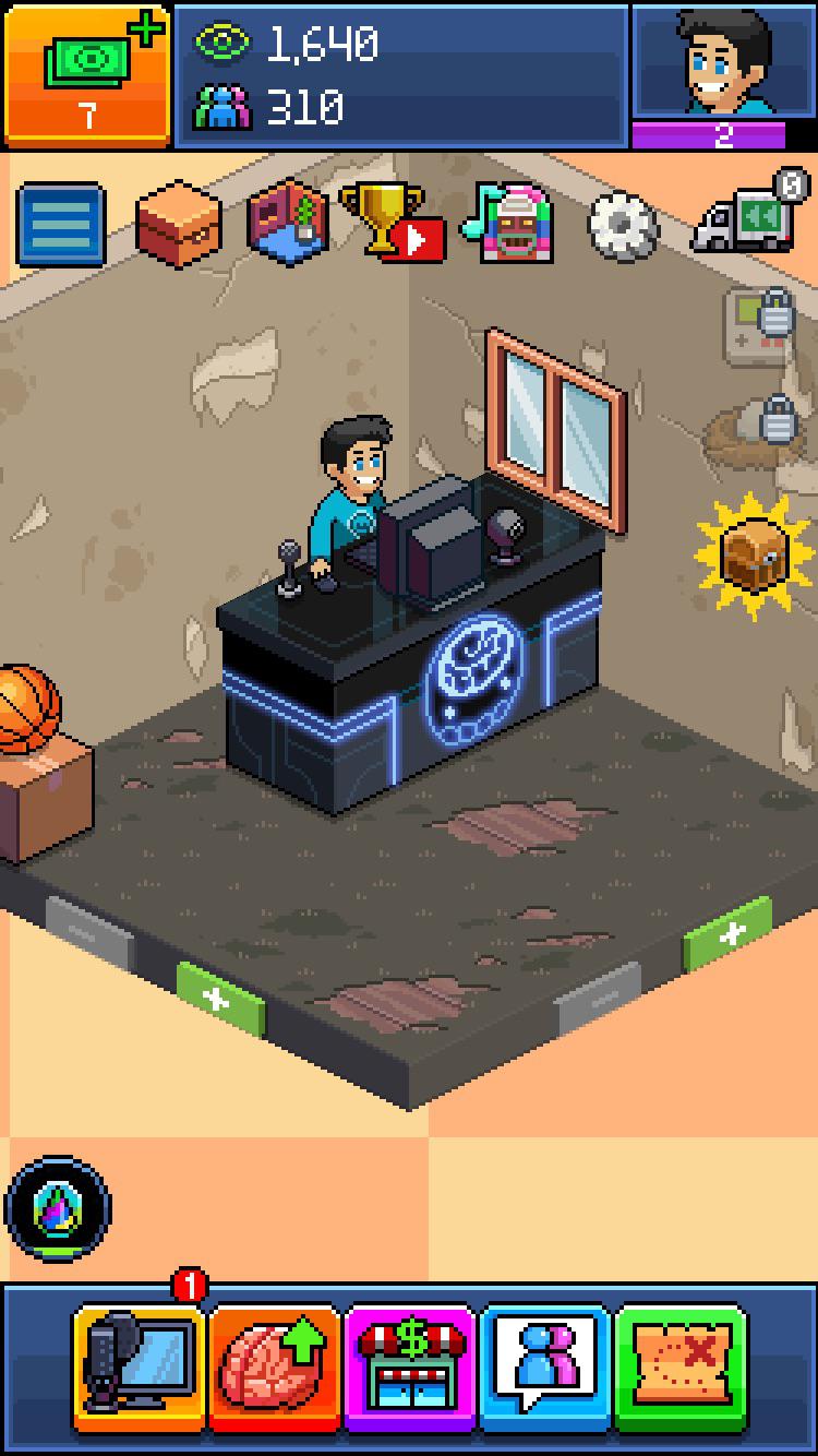 In Tuber simulator how do you change the walls and floors I just got it