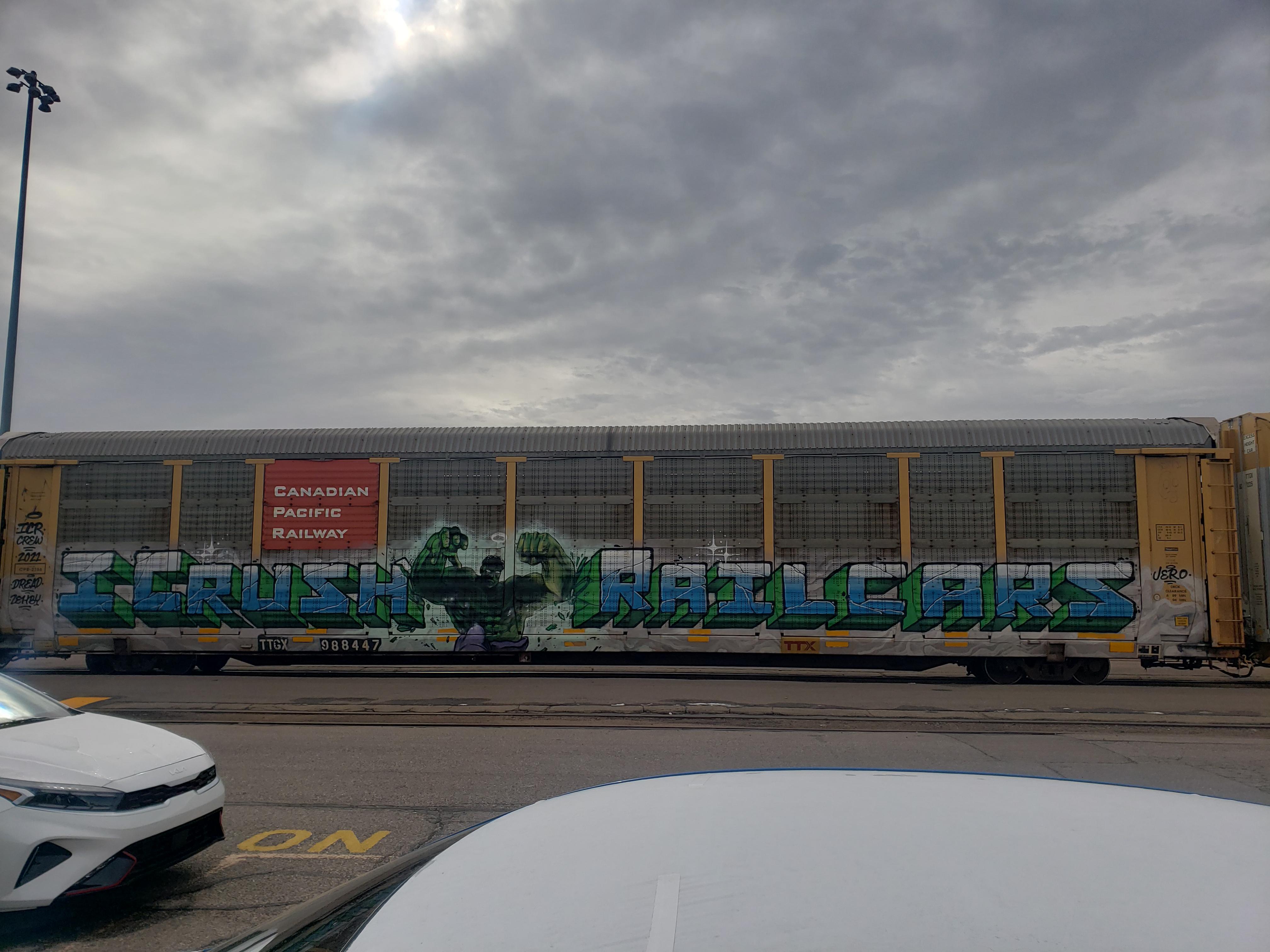 The hump crews tagging railcars now? r/railroading