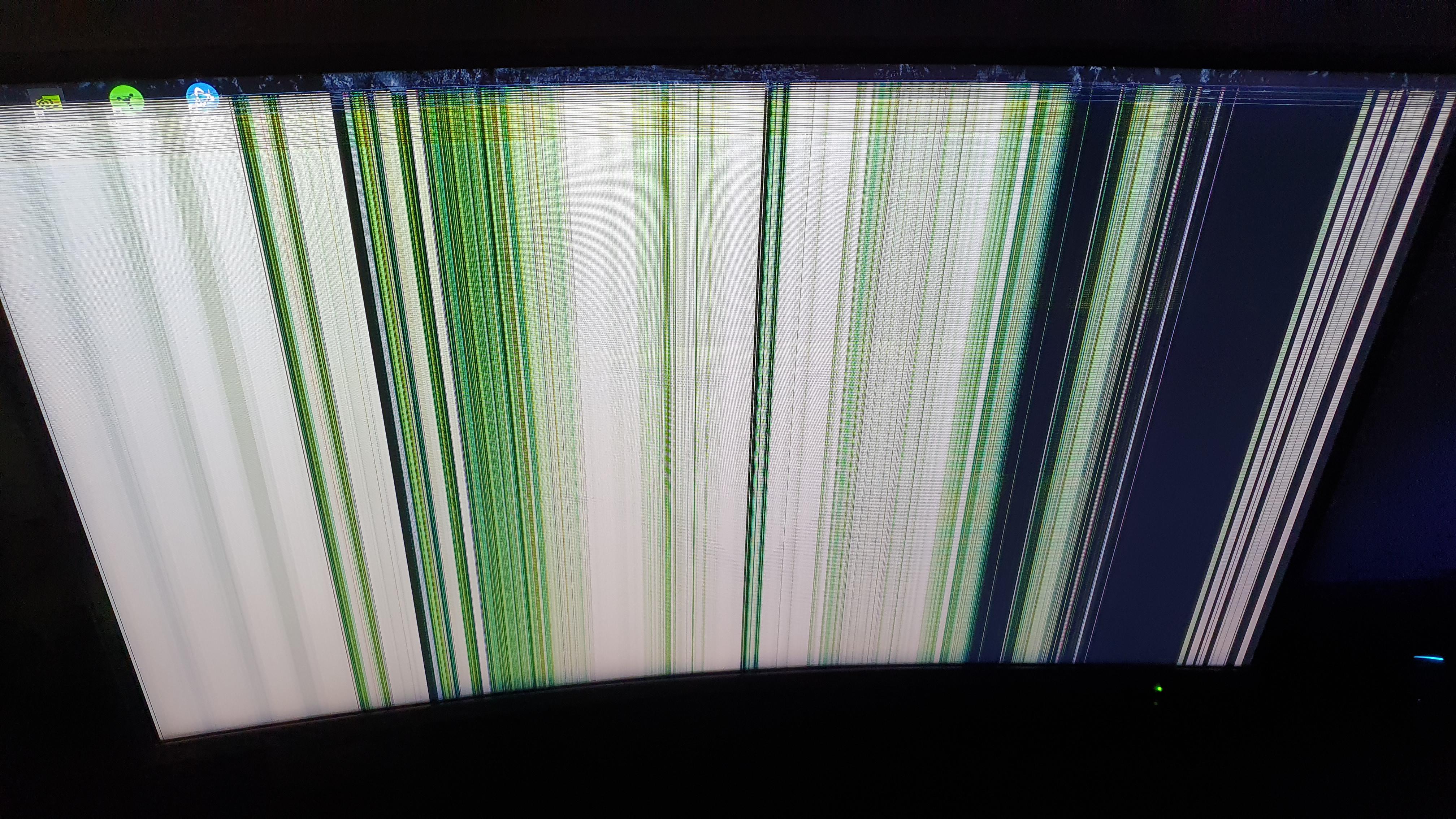 Monitor Green screen when starting up pc. After 20 minutes everything