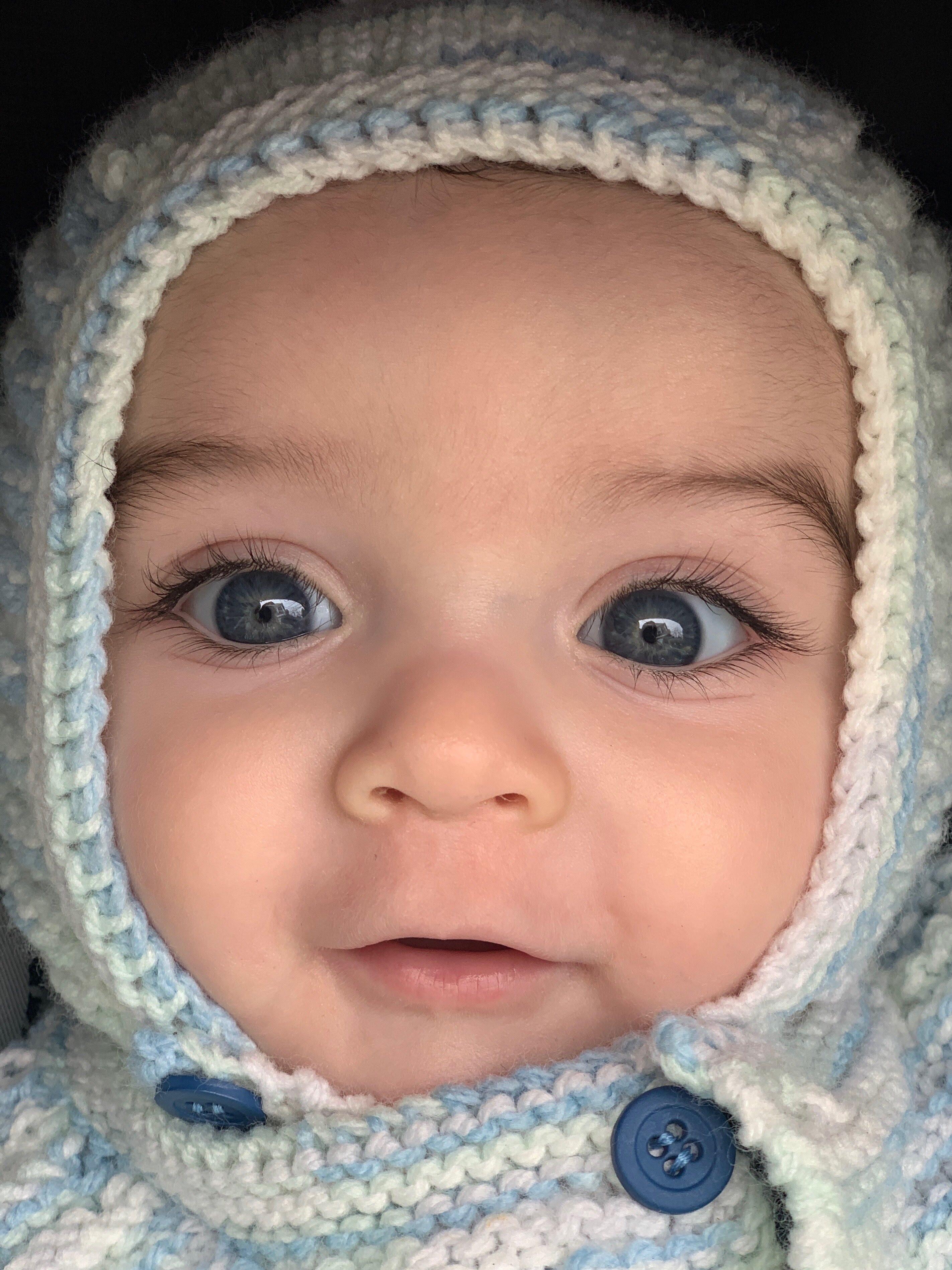 My 6 month old son wearing his knit suit r/babies