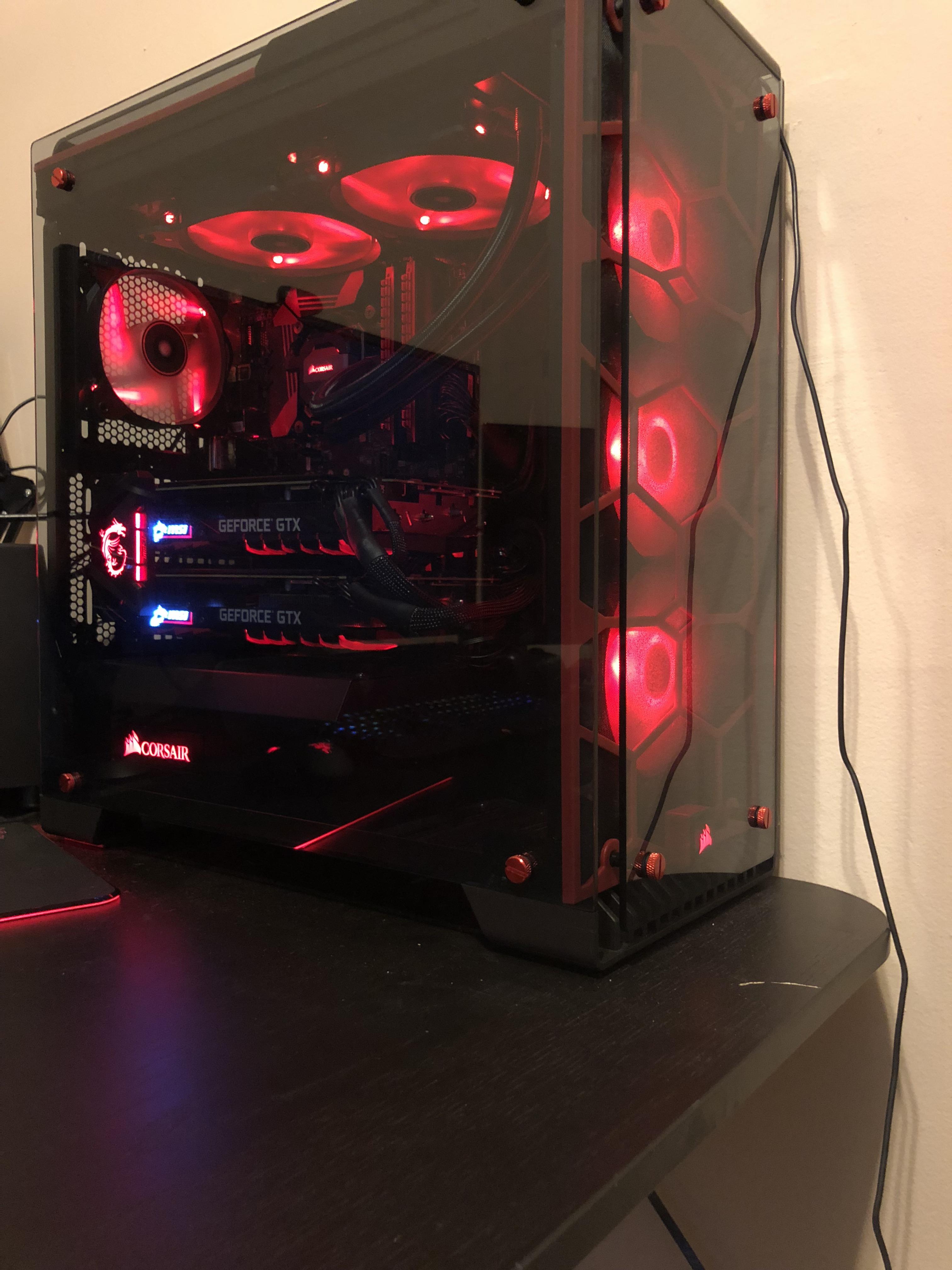 1080 ti SLI build. High GPU temps. Looking for What