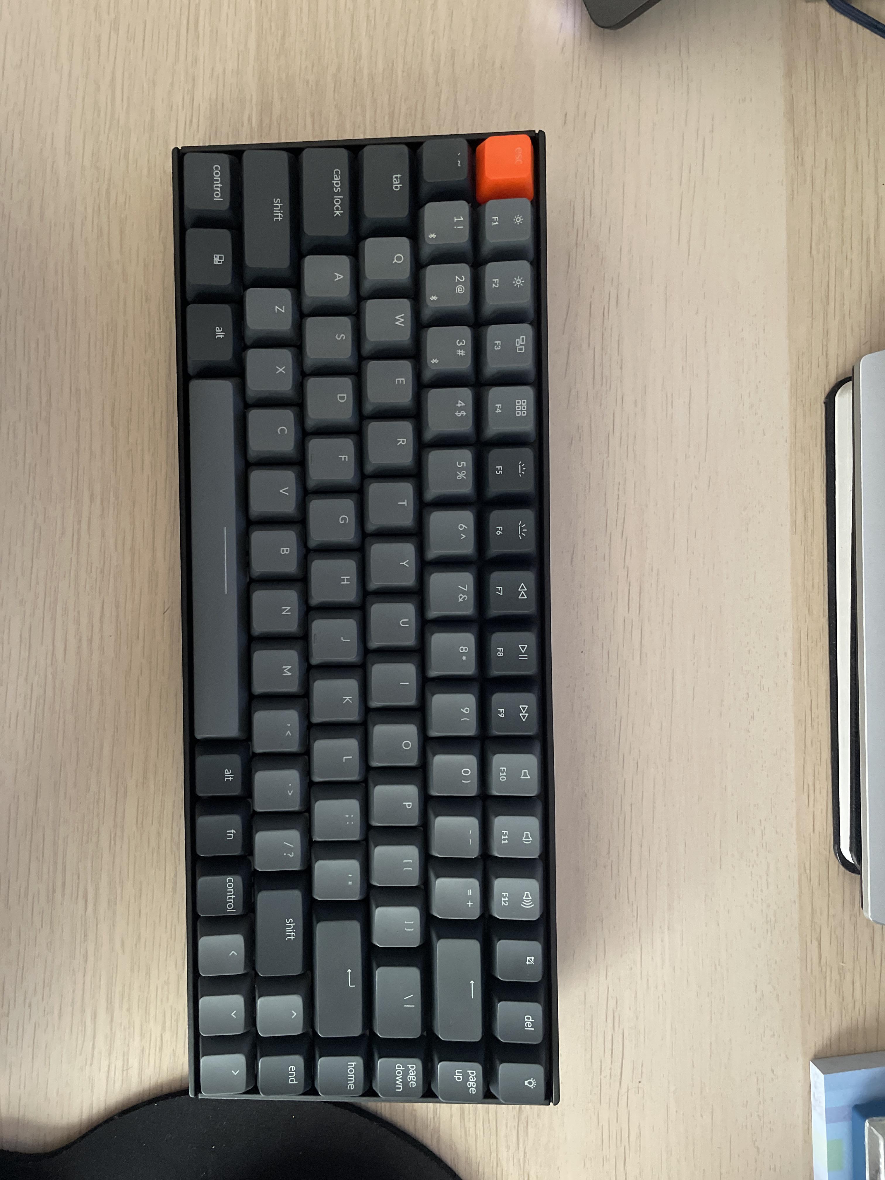 Got to love my new K2 V2. Also my first Mechanical Keyboard. Red