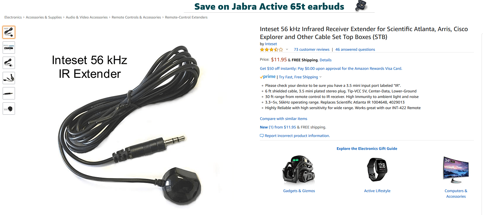 Anyone ever tried to do something with these IR 3.5mm stereo receivers