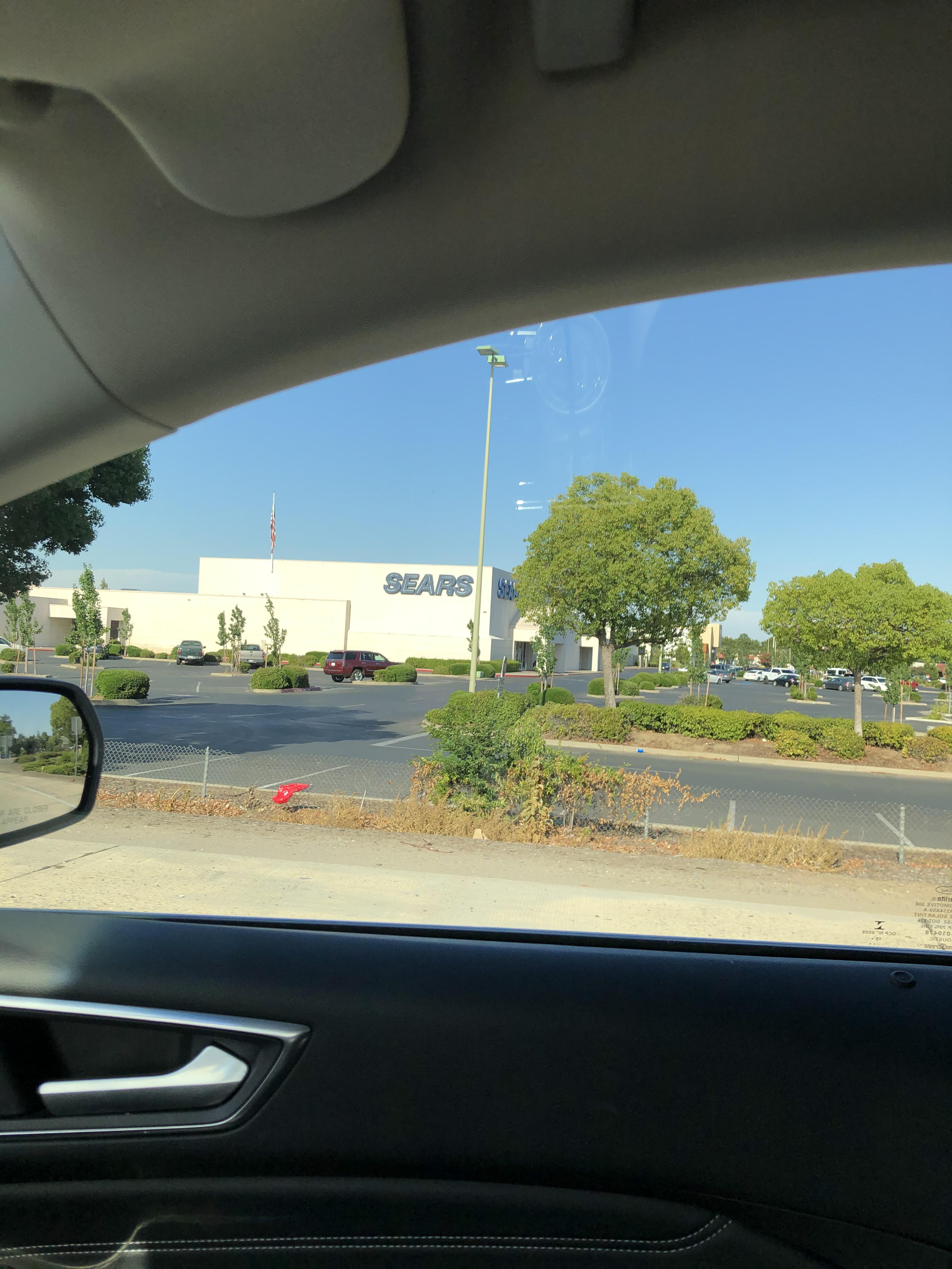Yuba City, CA Sears. It’s open now, but apparently is on the chopping