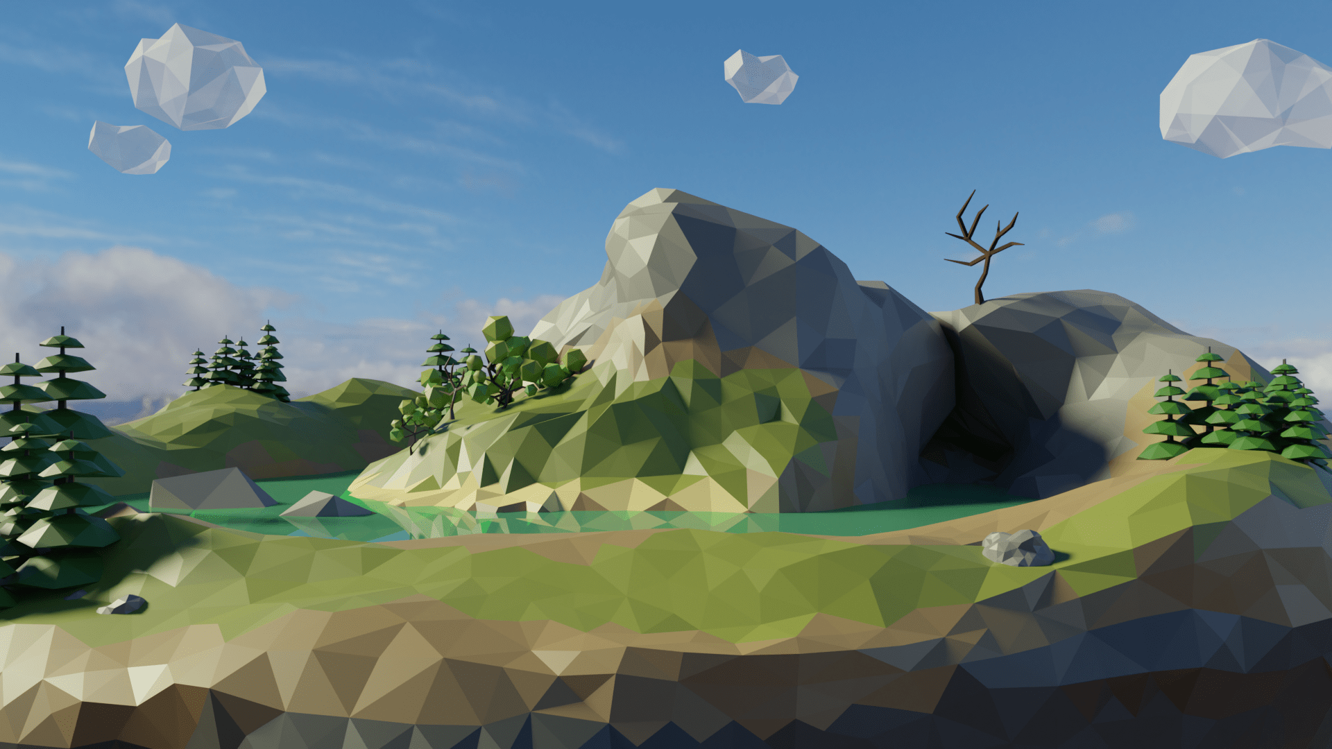 my low poly 3D in blender r/blender