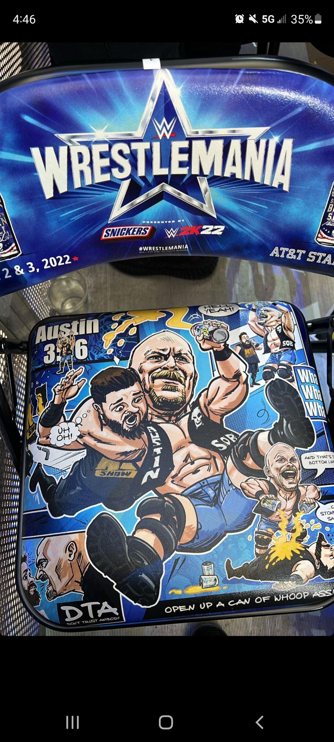 Picture of WWE WrestleMania 38 Take Home Chair (Night One) SquaredCircle