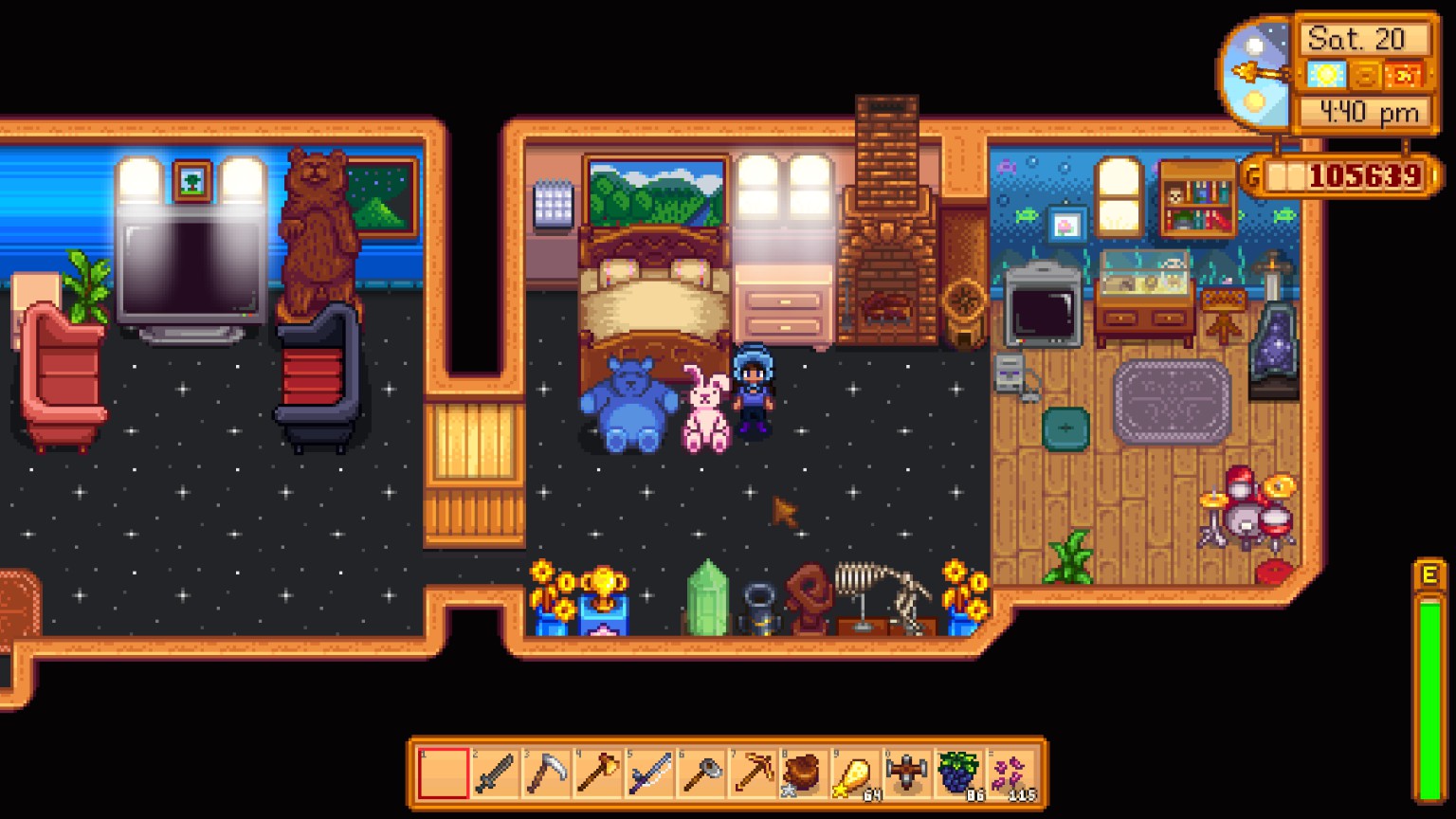 I bought a huge flatscreen TV but my wife still brought her small tube