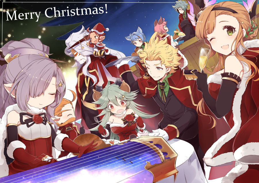 Granblue 2023 Christmas Draws Merry Christmas with Eternals (art by tokunakinozomu) Granblue_en