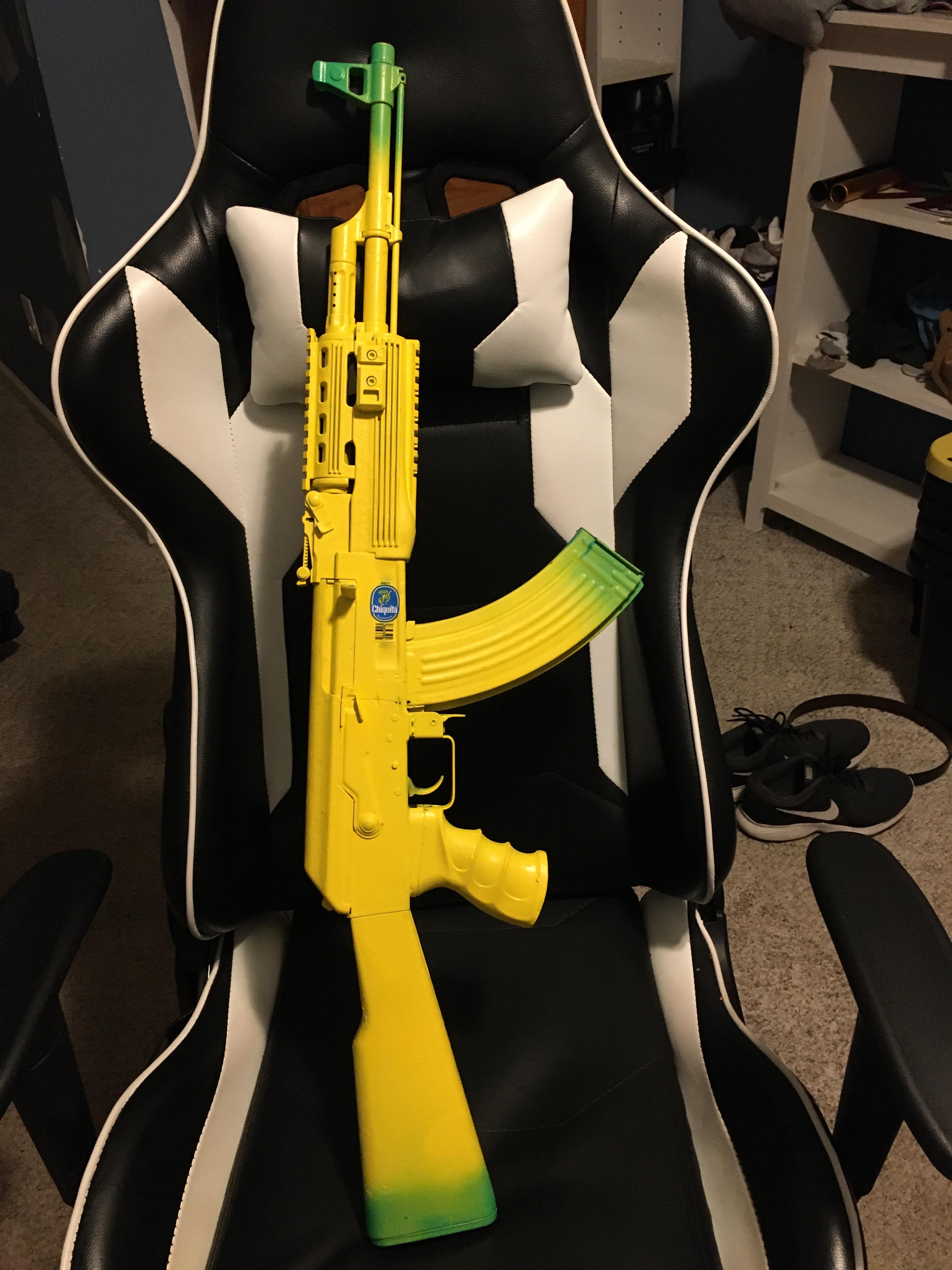 The banana ak is finally done r/airsoft