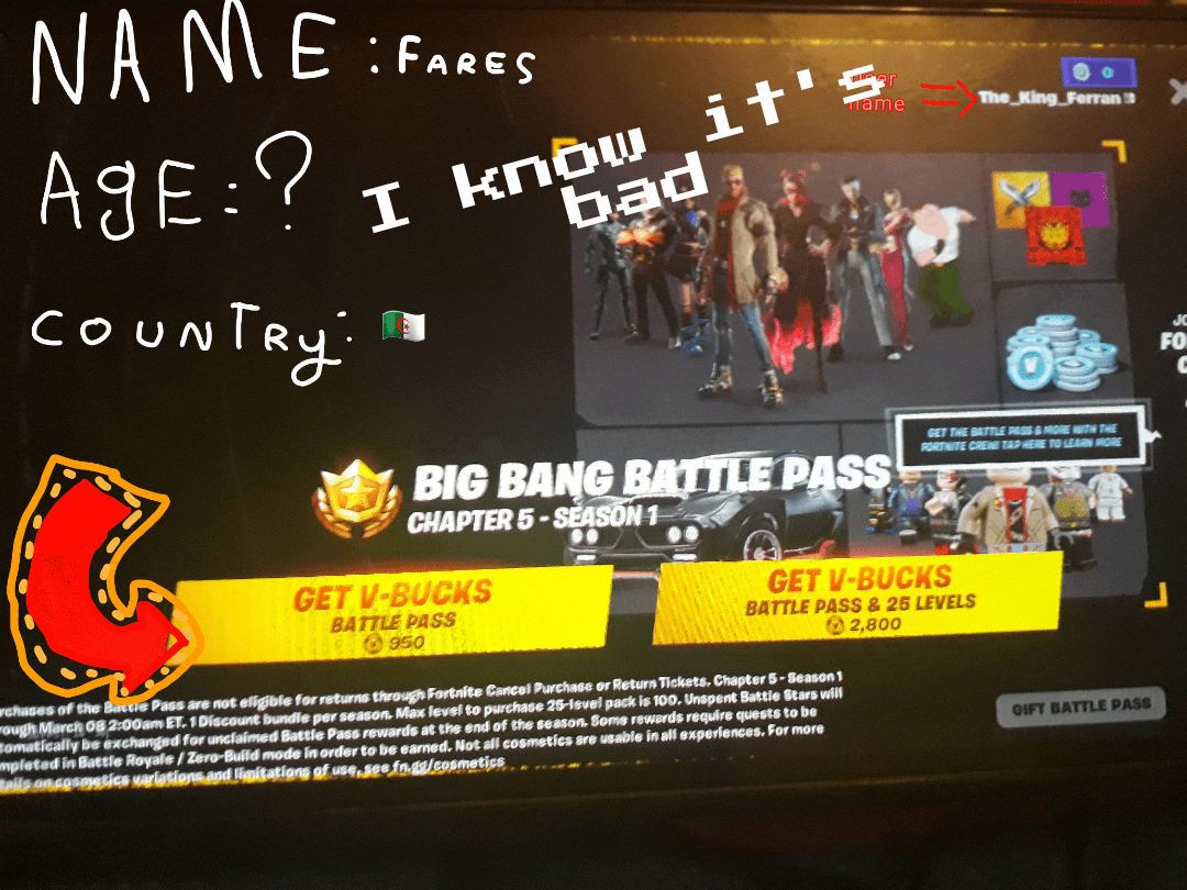 Hello SypherPk I'm new in fortnite Can you gift battlepass thingy r