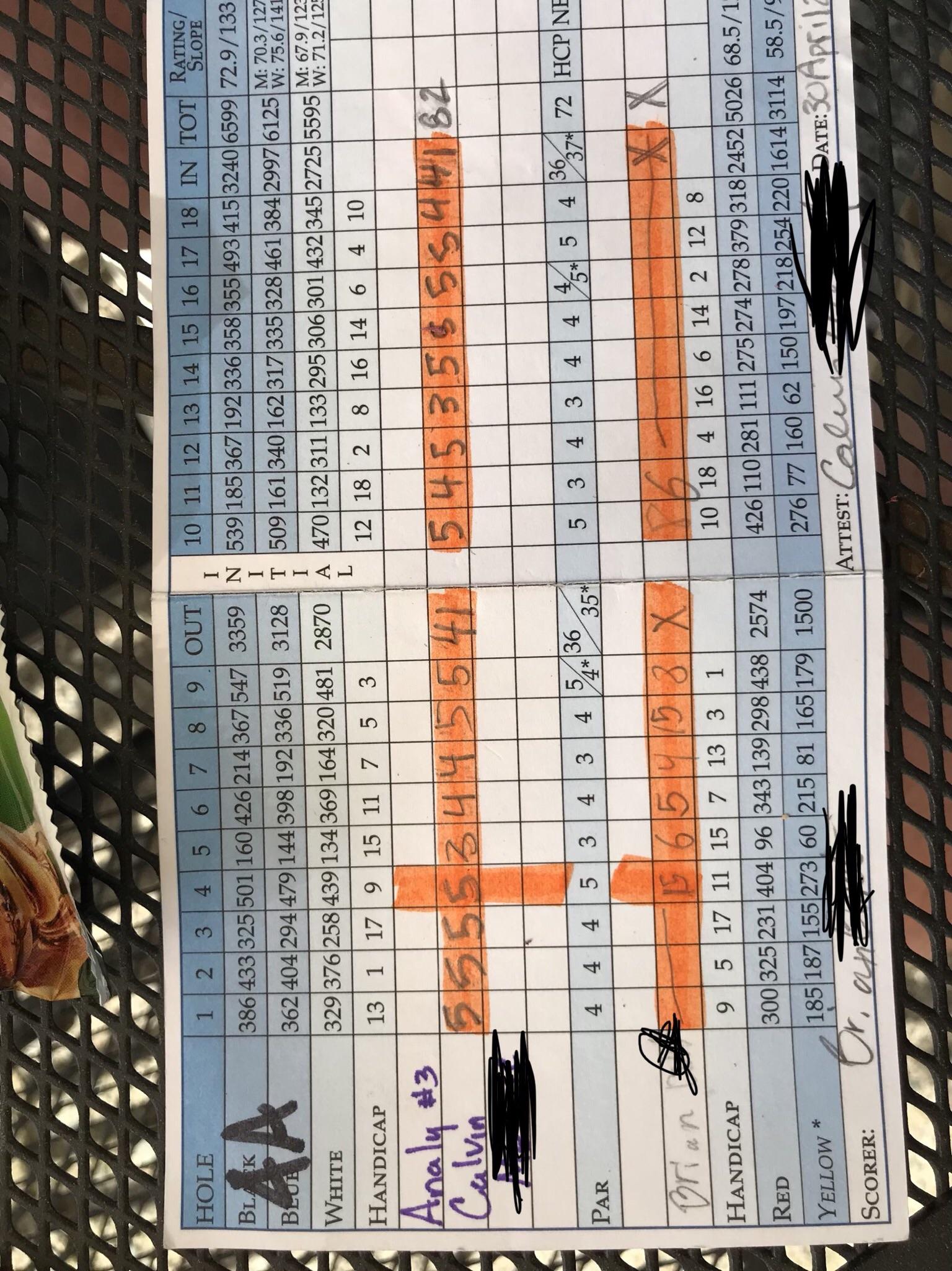 This was my last high school golf match. I’m going to really miss this