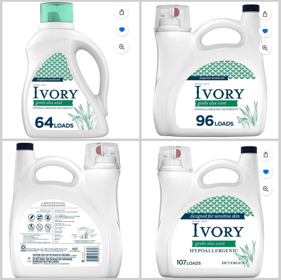 Ivory Gentle Aloe Sent Hypoallergenic Laundry Detergent r/laundry