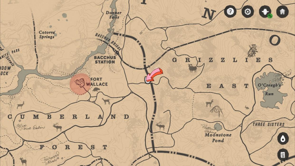 Perfect Wolf pelt location. No hunting necessary. Look for a fella