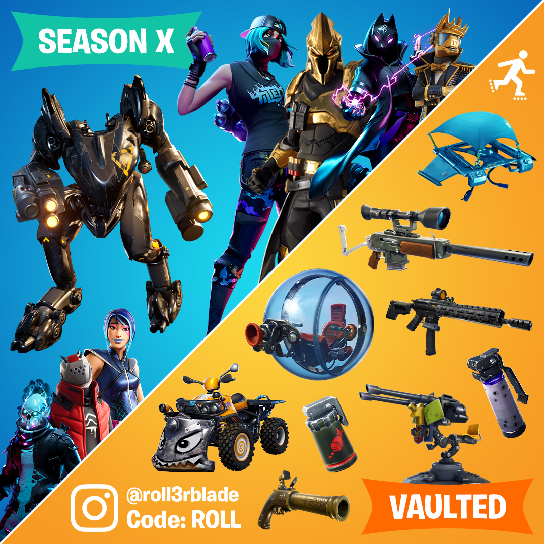What's New & Vaulted in Season X r/FortNiteBR