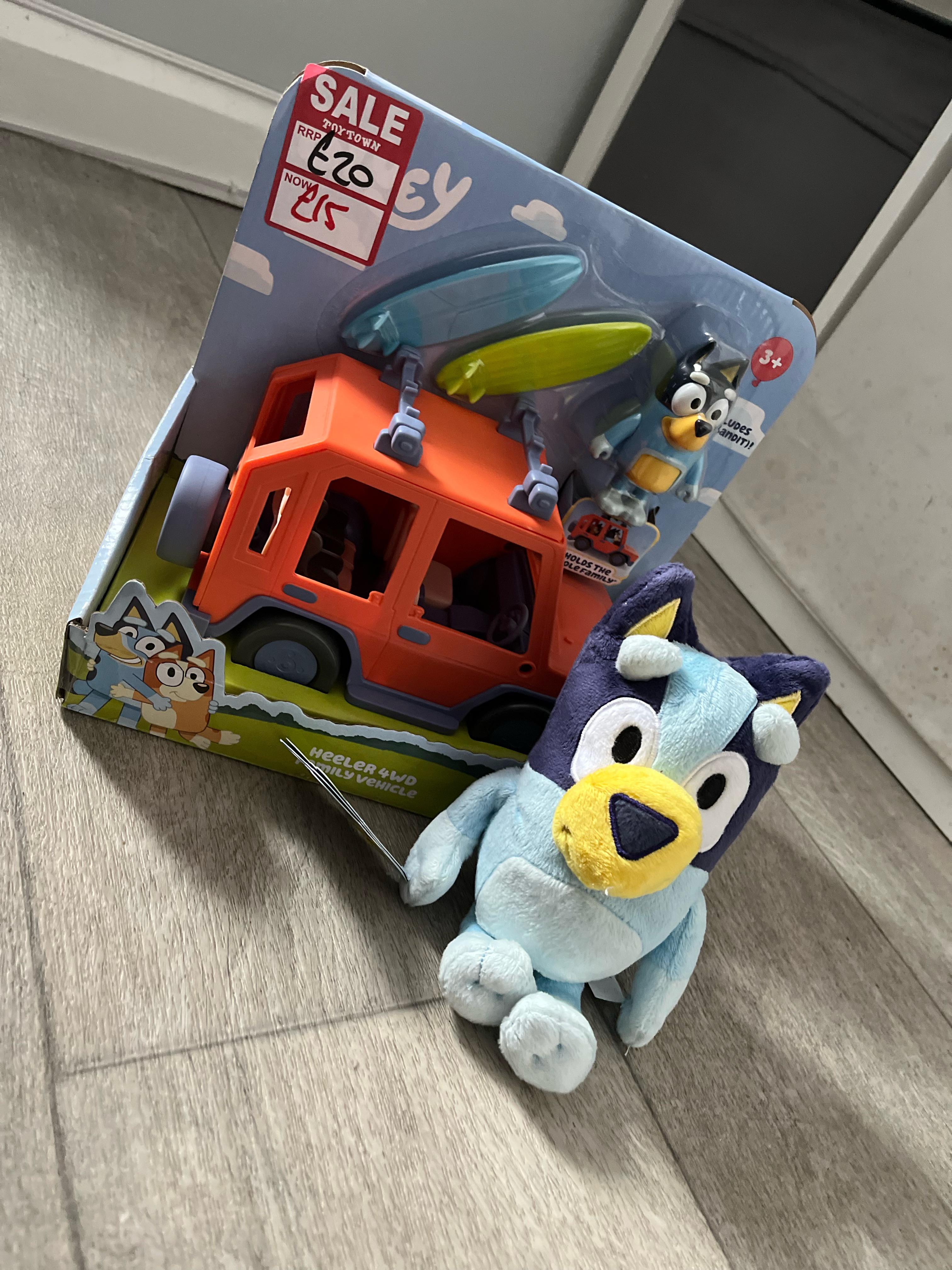 It makes me so happy that my peppa pig obsessed son picked bluey toys