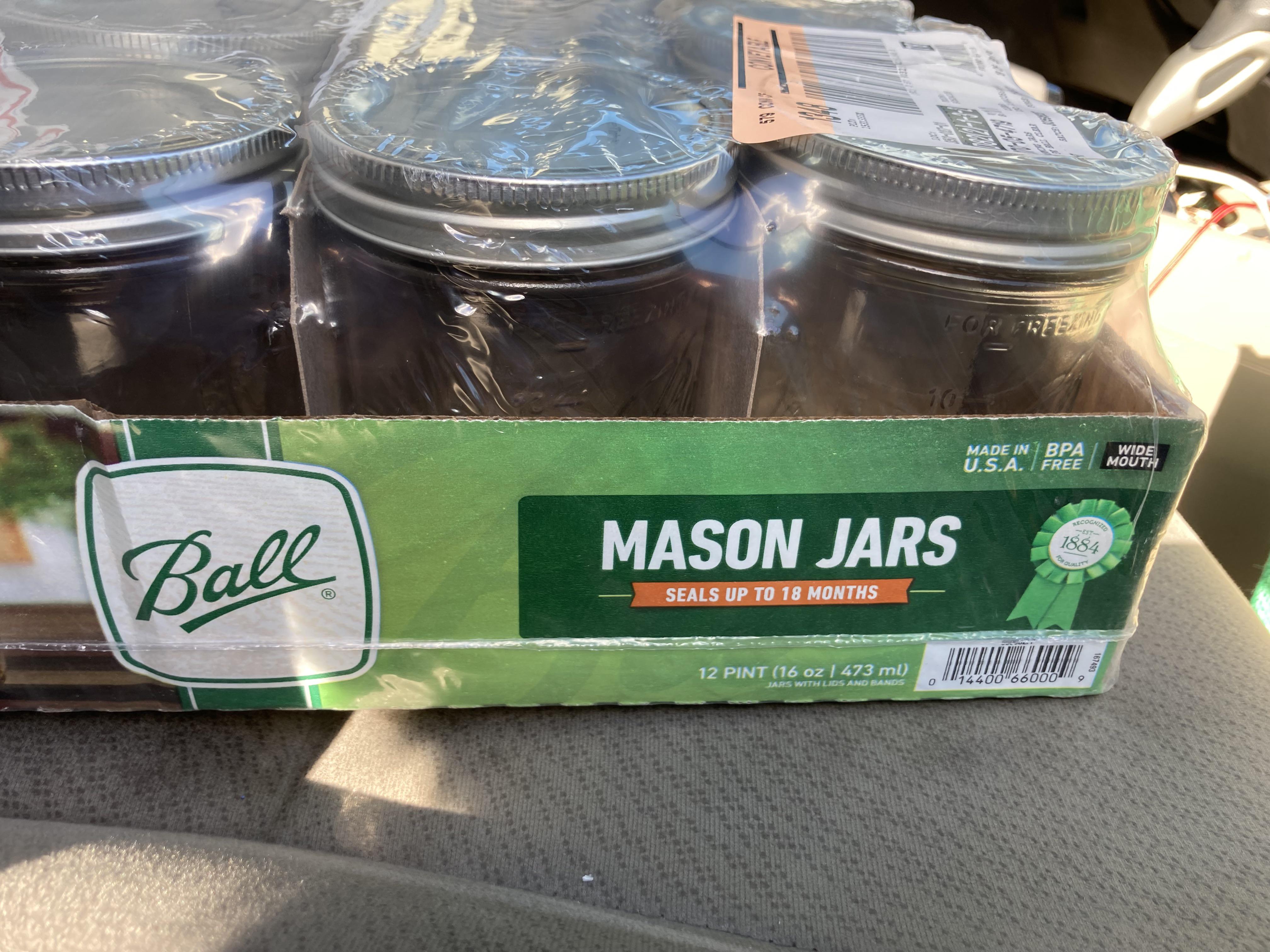 Don’t good old Ball Mason jars, made in USA since 1884. I’ve