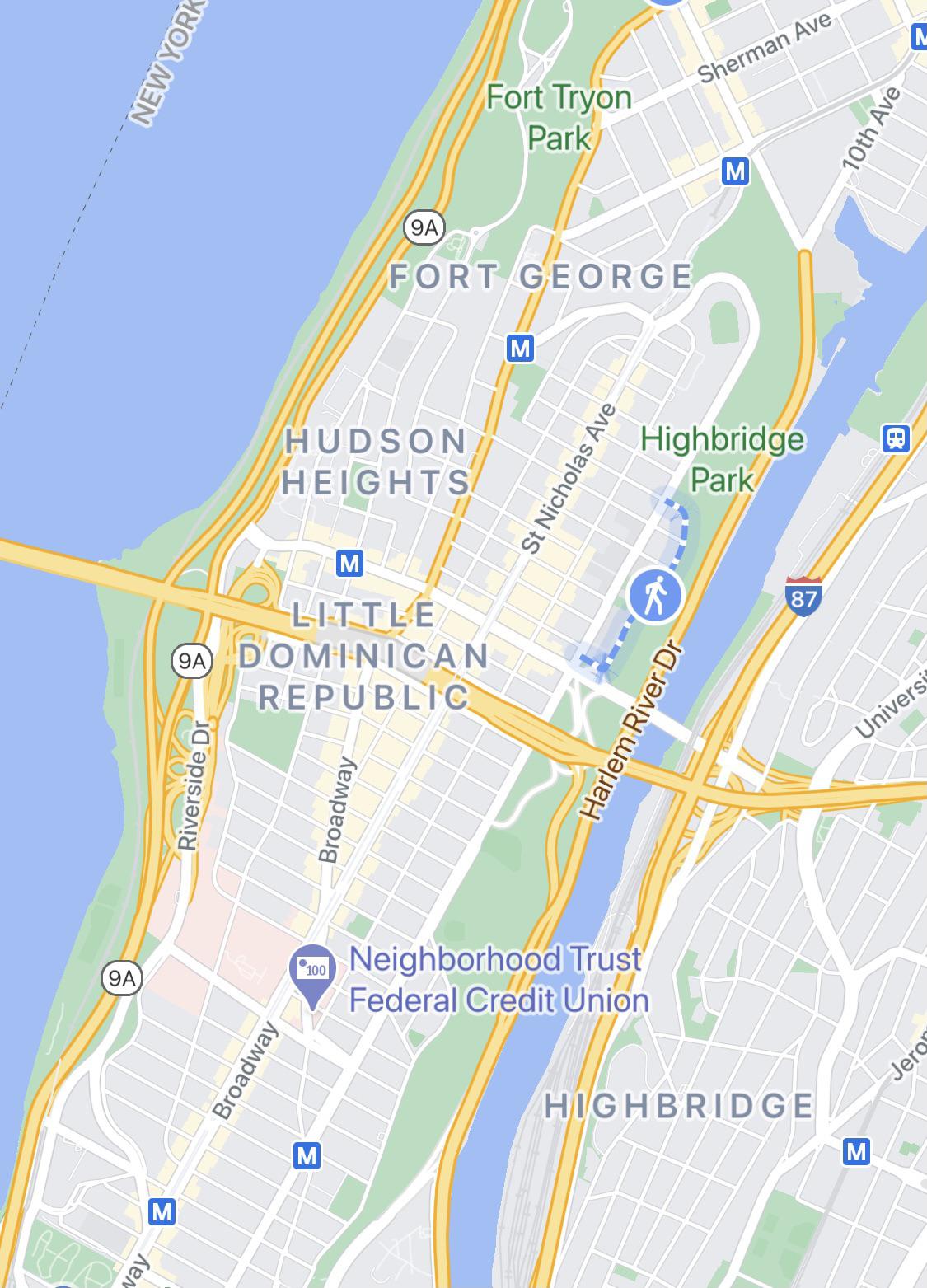 Google Maps recognizes Washington Heights as “Little Dominican Republic
