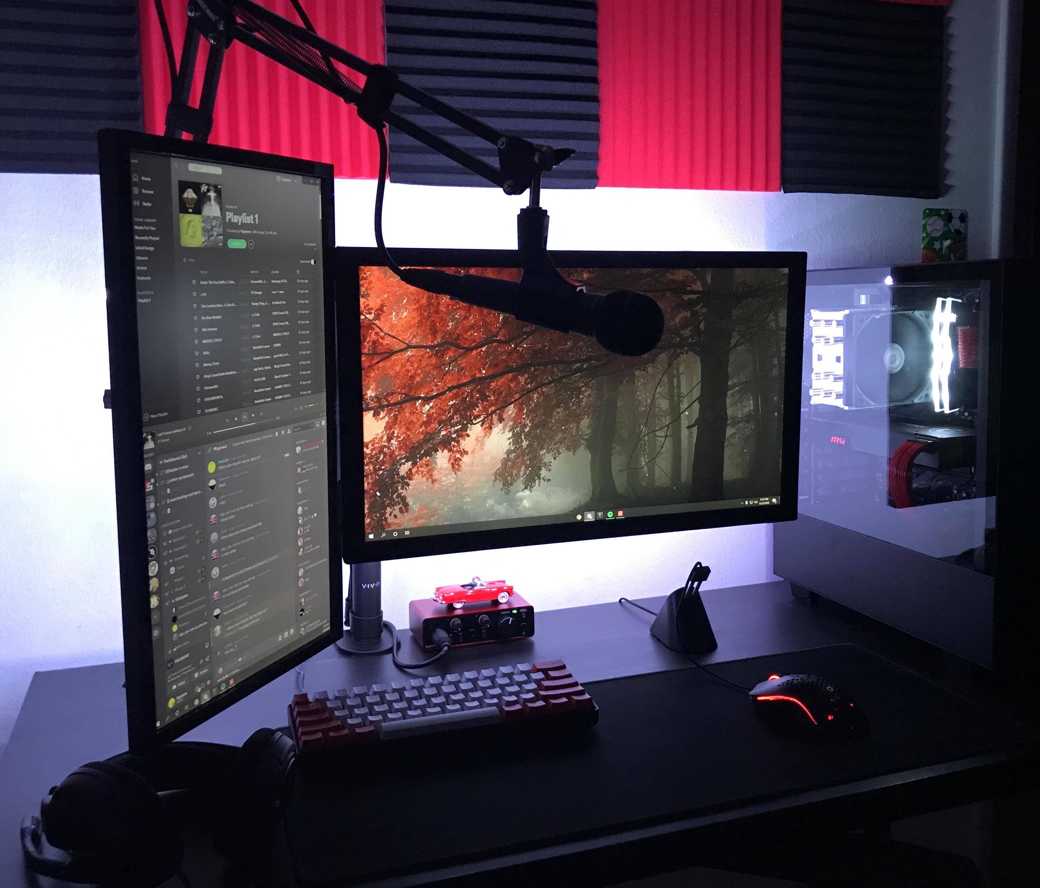 My battle station for gaming, occasional streaming, and school ) r