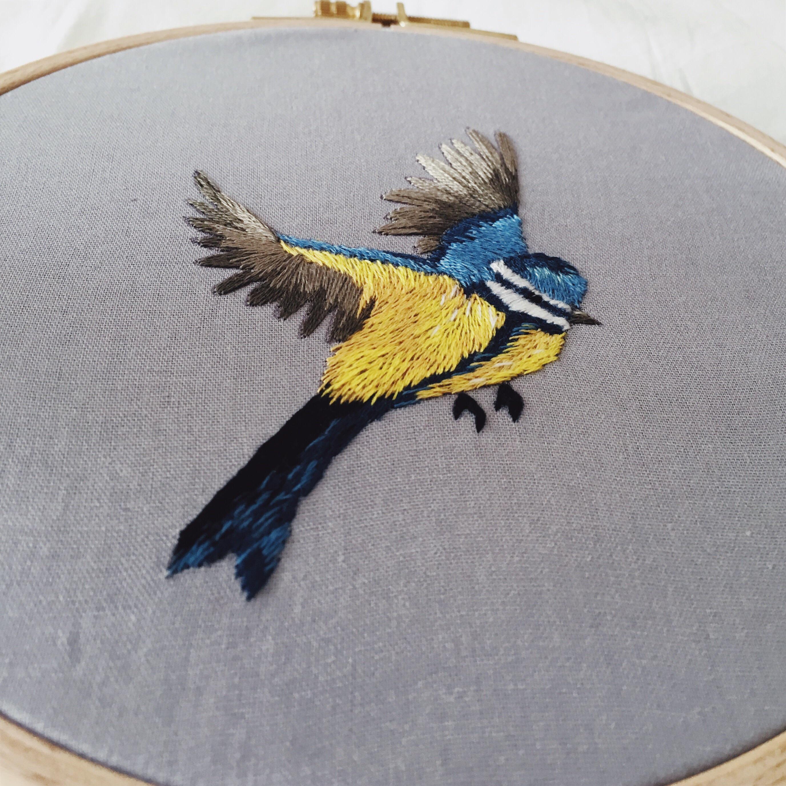 Flying bird embroidery ) r/Embroidery