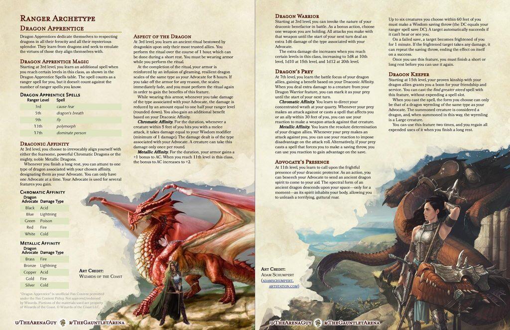 Dragon Apprentice Ranger Archetype Ally of dragons and disciple of