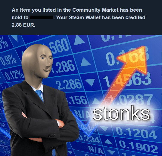 Someone Finally Bought My Foil Card Steam