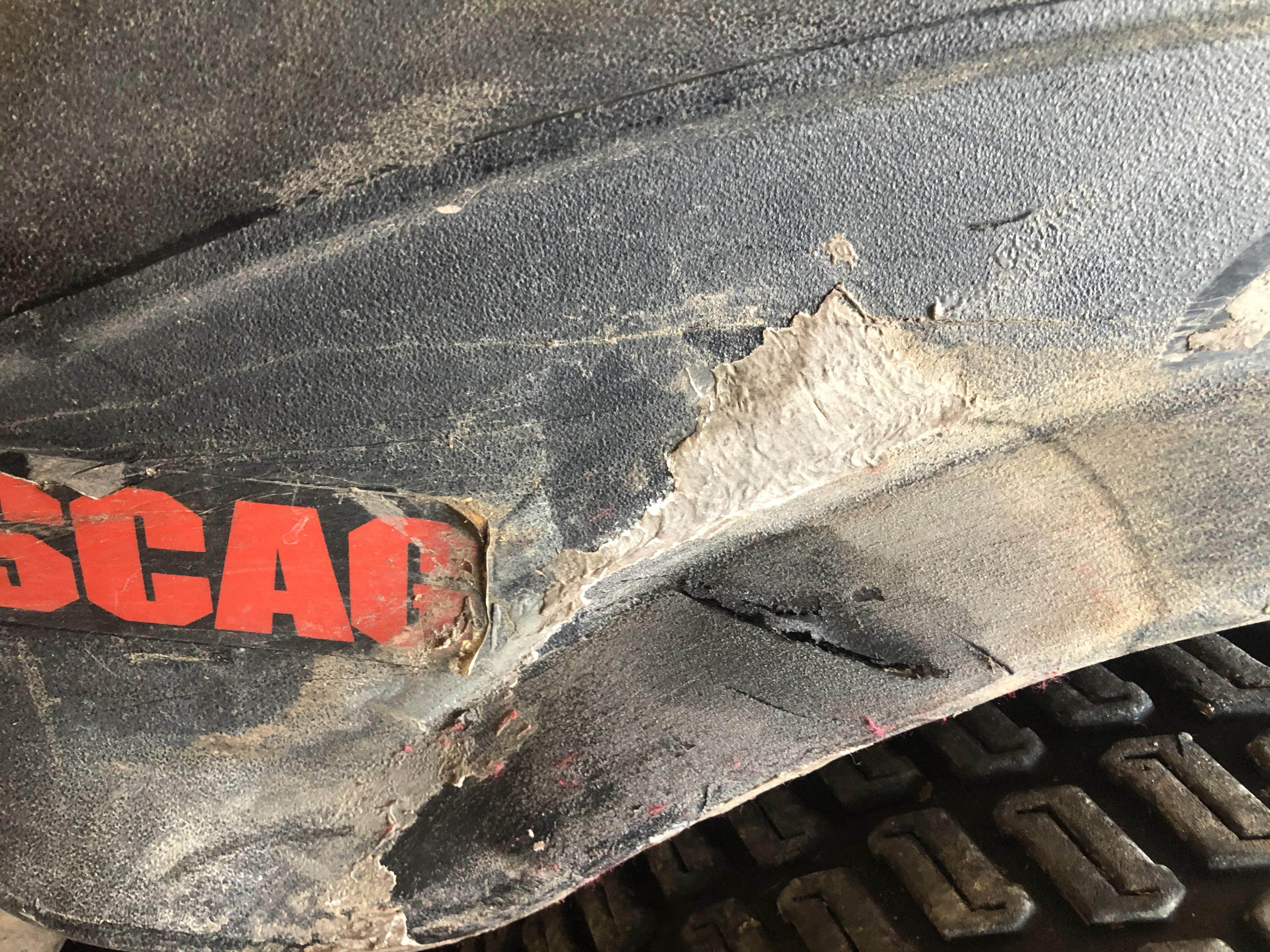 Hole in zero turn mower plastic gas tank. r/fixit