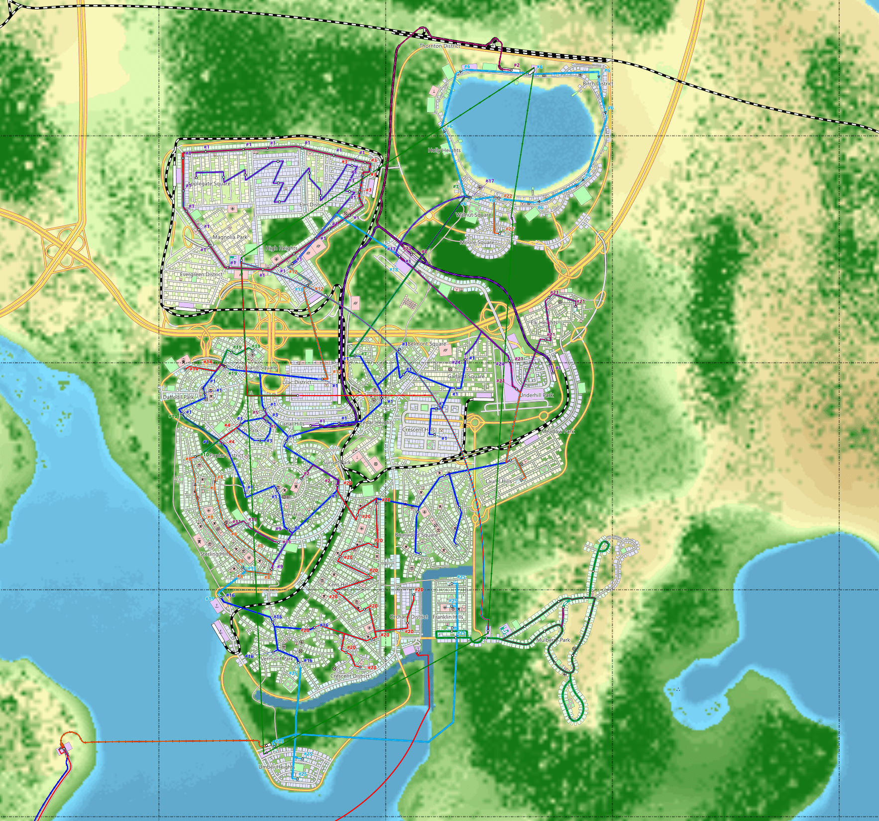 My main city so far CitiesSkylines