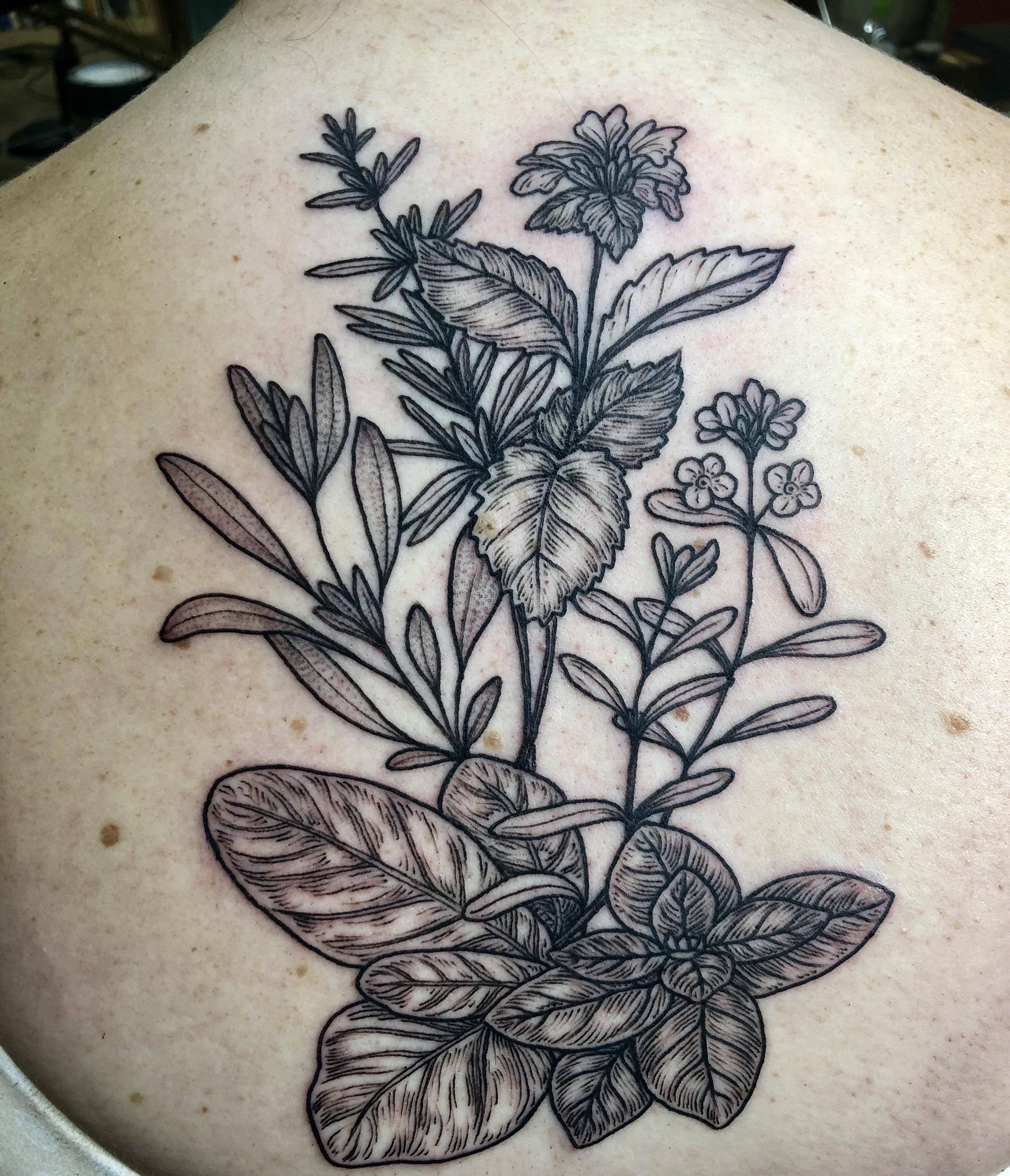 A bouquet of herbs courtesy of Jessi Cramer, Curiosity Shop in