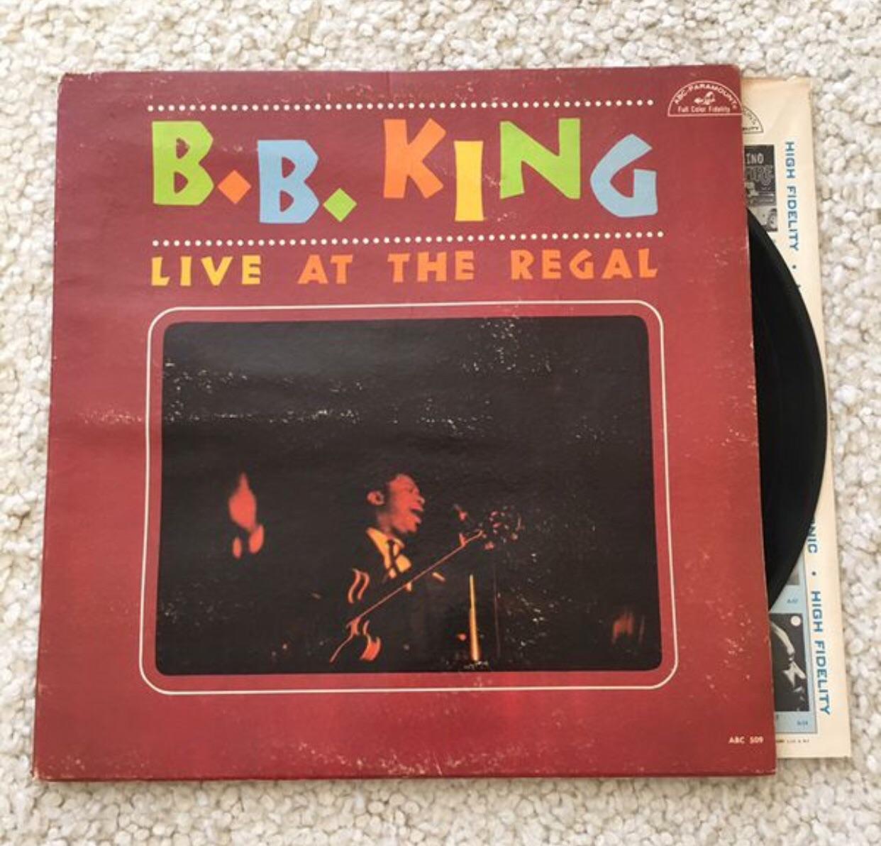B.B. King "Live at The Regal" vinyl lp 1965 ABCParamount