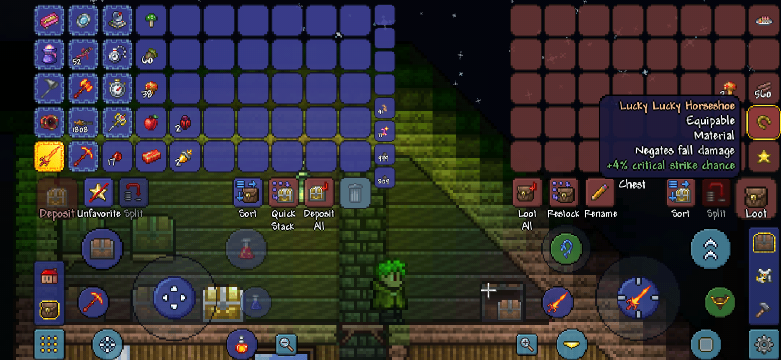 I'm so lucky getting lucky lucky horseshoe r/Terraria
