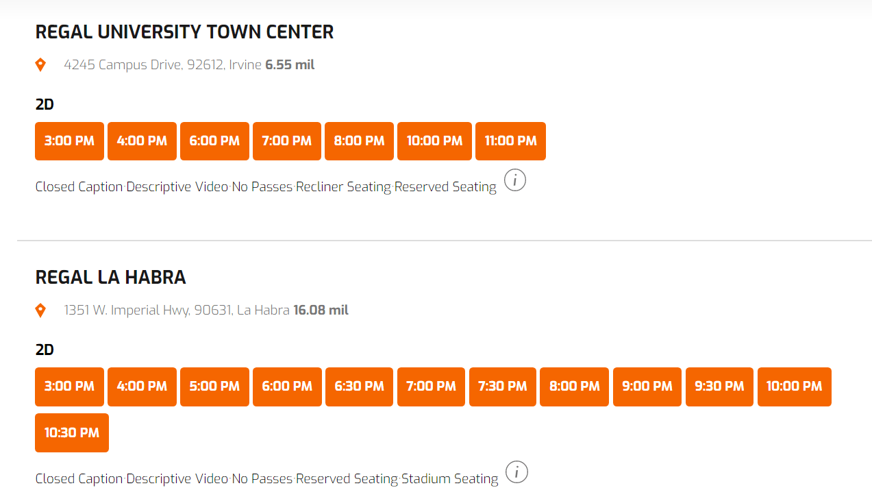 Certain theaters are programming showtimes for The Batman. Looks like