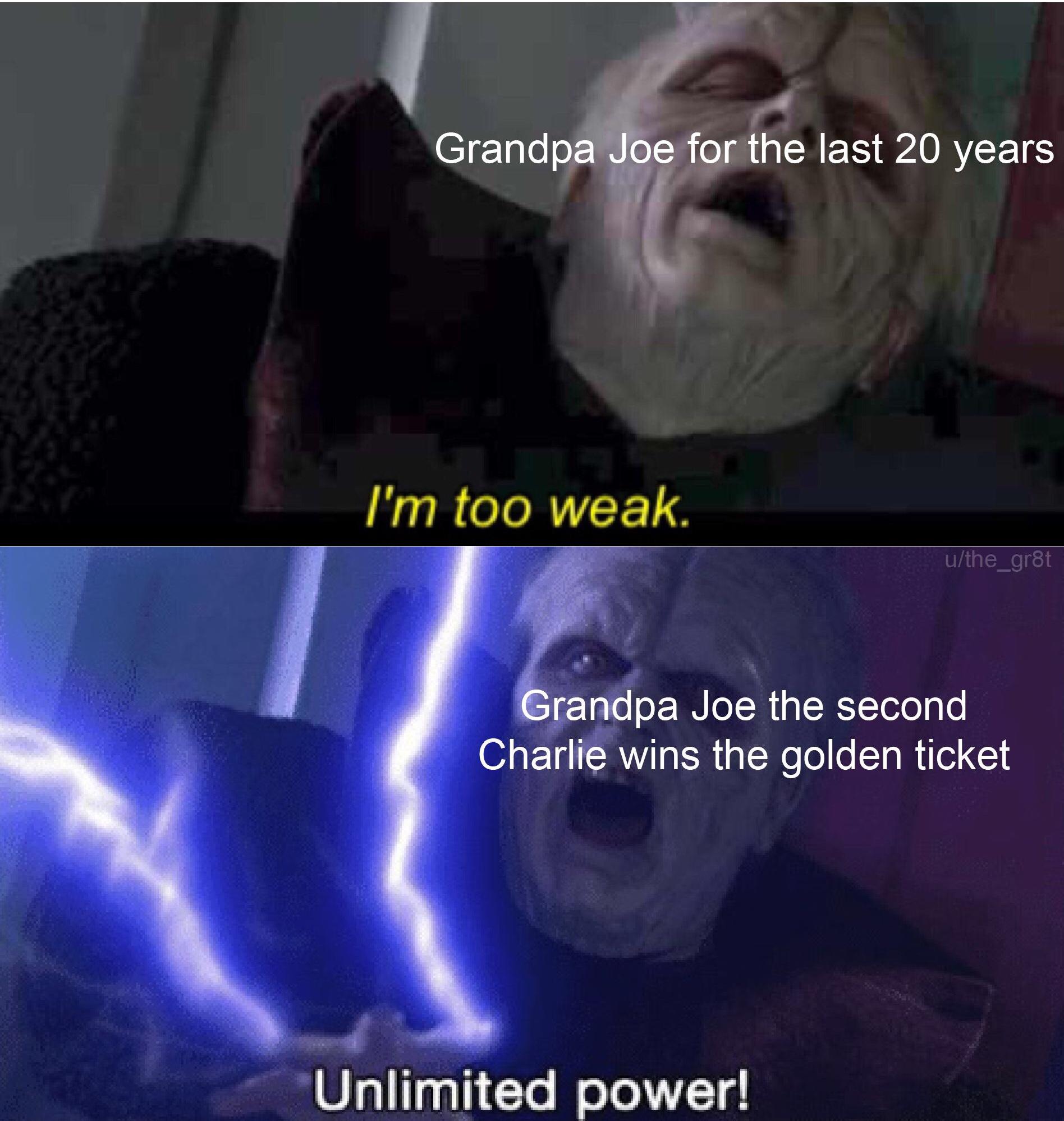 Anakin, Grandpa Joe is evil! r/PrequelMemes